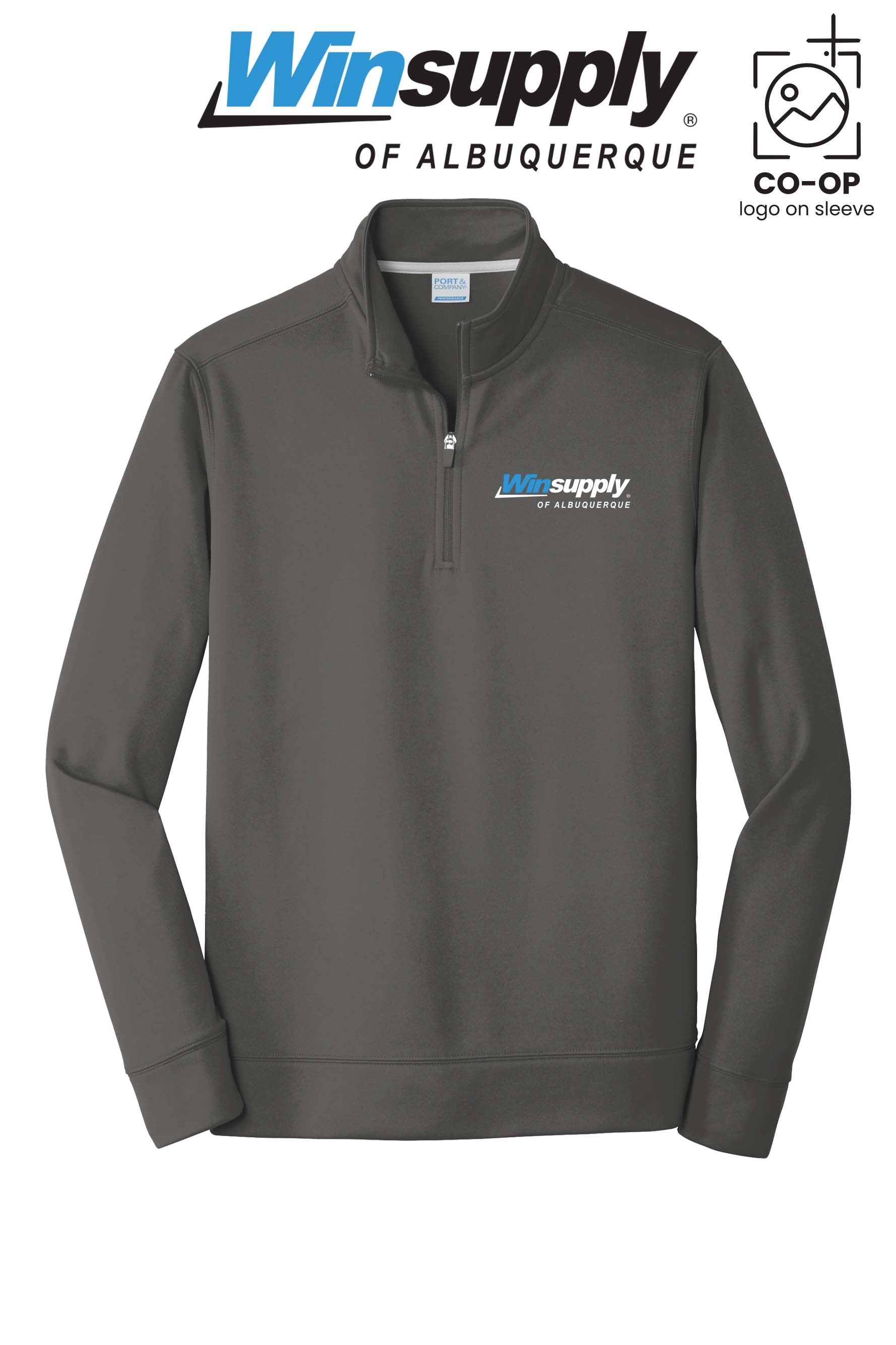 Port & Co™ Performance Fleece 1/4-Zip Pullover Sweatshirt - Winsupply of Albuquerque