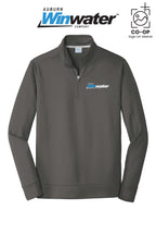 Port & Co™ Performance Fleece 1/4-Zip Pullover Sweatshirt - Auburn Winwater