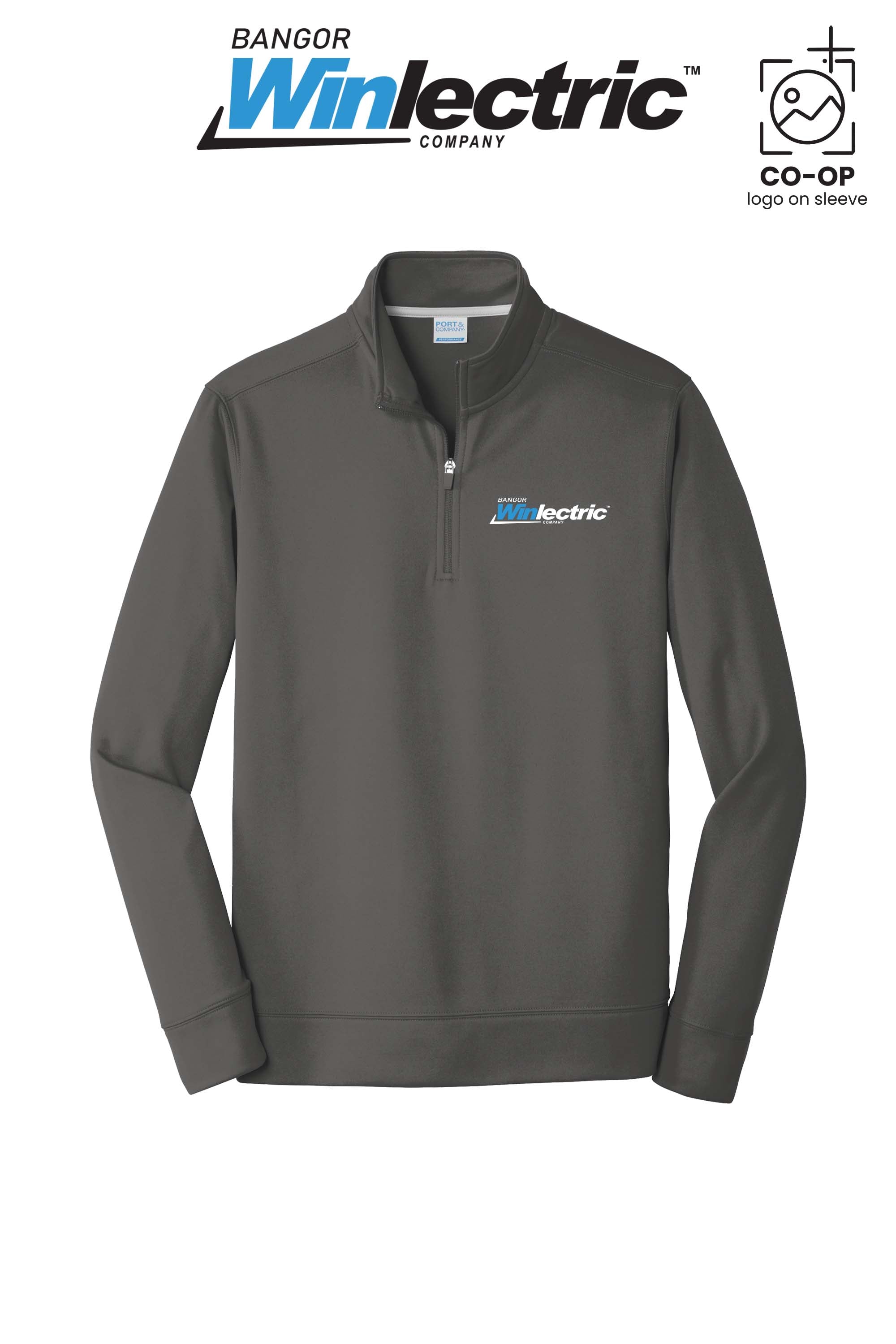 Port & Co™ Performance Fleece 1/4-Zip Pullover Sweatshirt - Winlectric Bangor