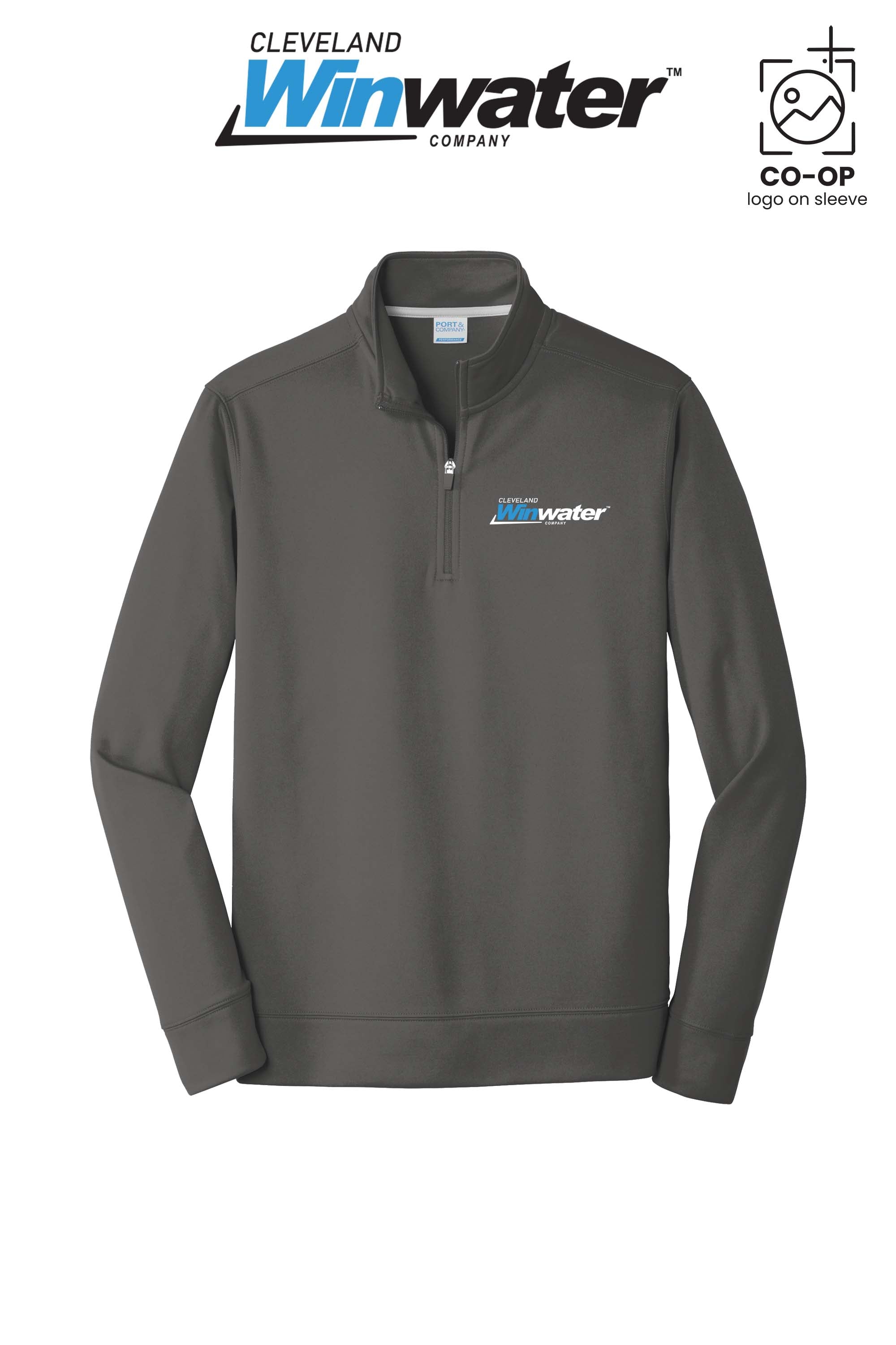 Port & Co™ Performance Fleece 1/4-Zip Pullover Sweatshirt - Winwater of Cleveland