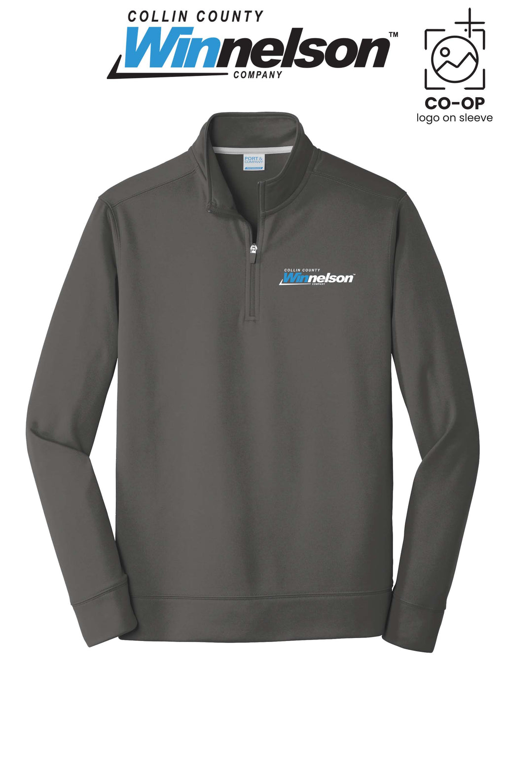 Port & Co™ Performance Fleece 1/4-Zip Pullover Sweatshirt - Collin County Winnelson
