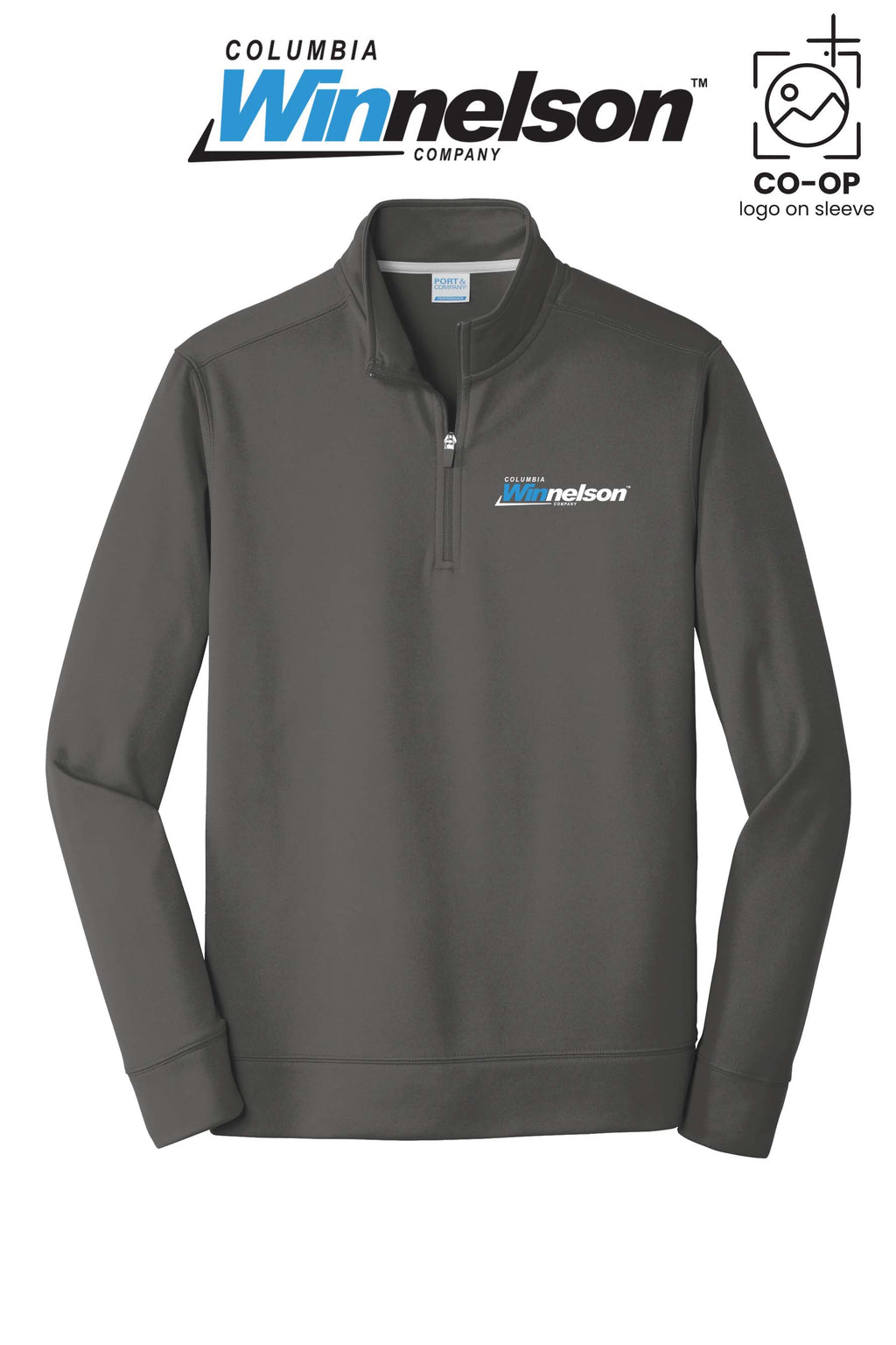 Port & Co™ Performance Fleece 1/4-Zip Pullover Sweatshirt - Columbia MO Winnelson
