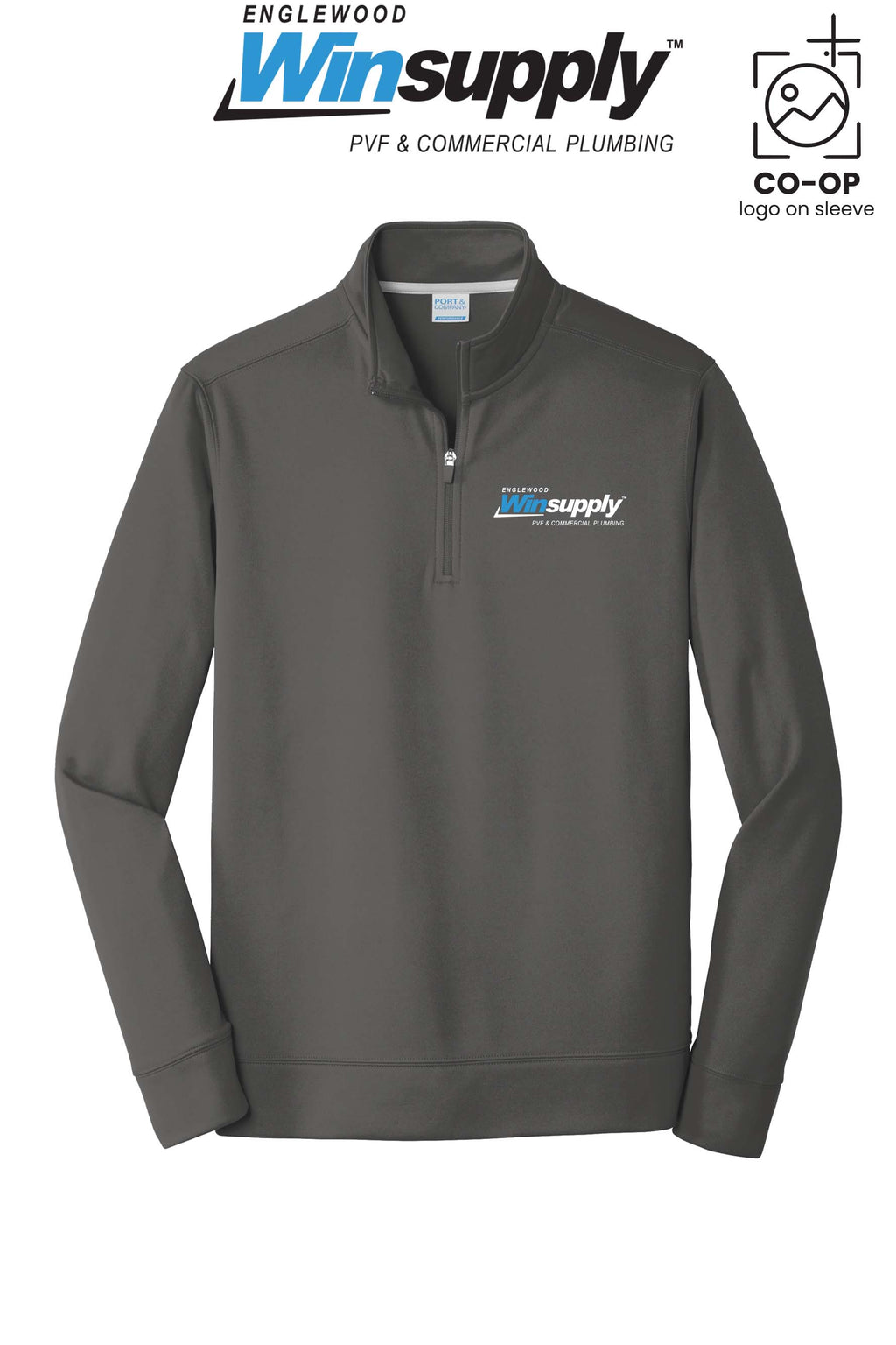 Port & Co™ Performance Fleece 1/4-Zip Pullover Sweatshirt - Englewood Winsupply