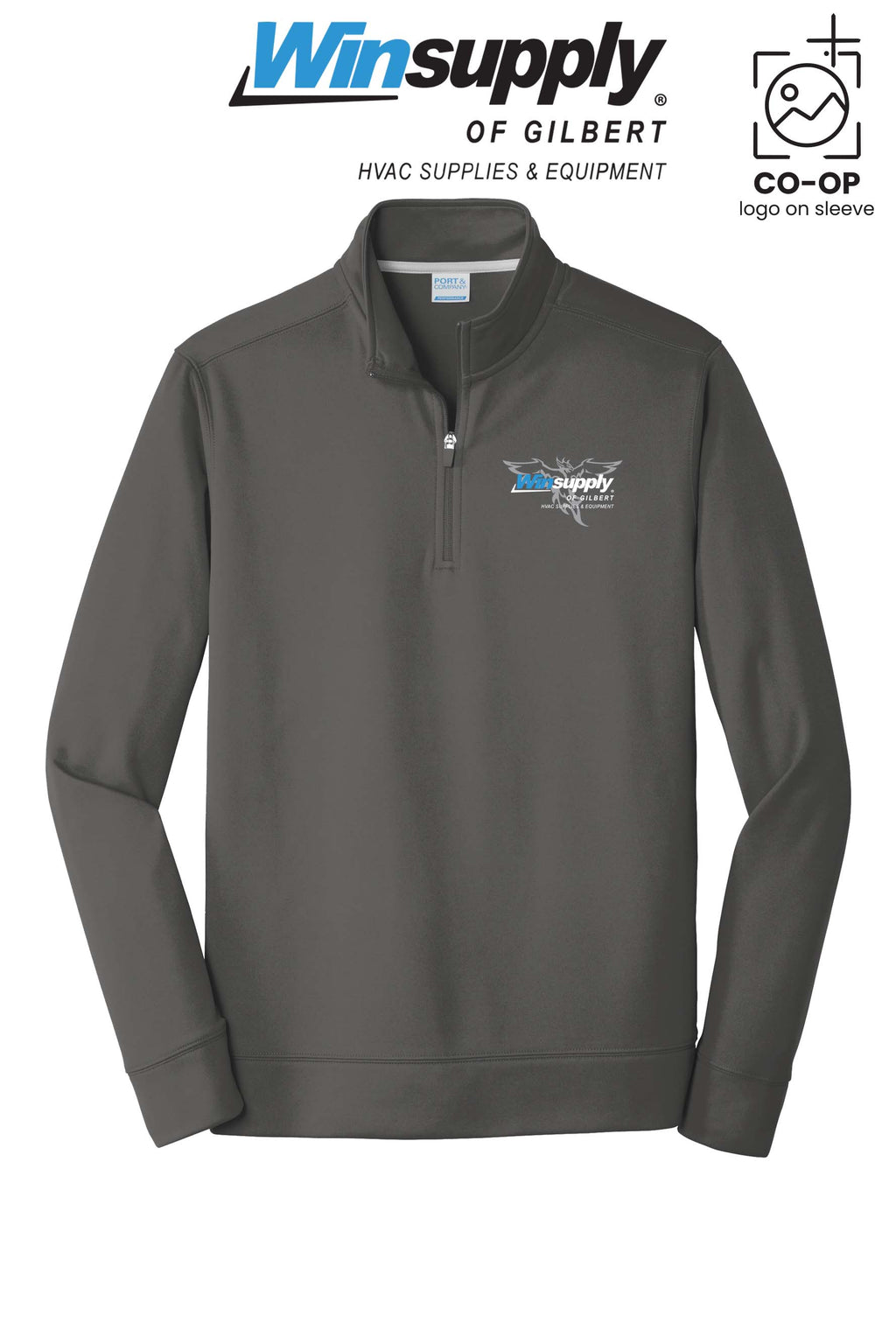 Port & Co™ Performance Fleece 1/4-Zip Pullover Sweatshirt - Winsupply of Gilbert