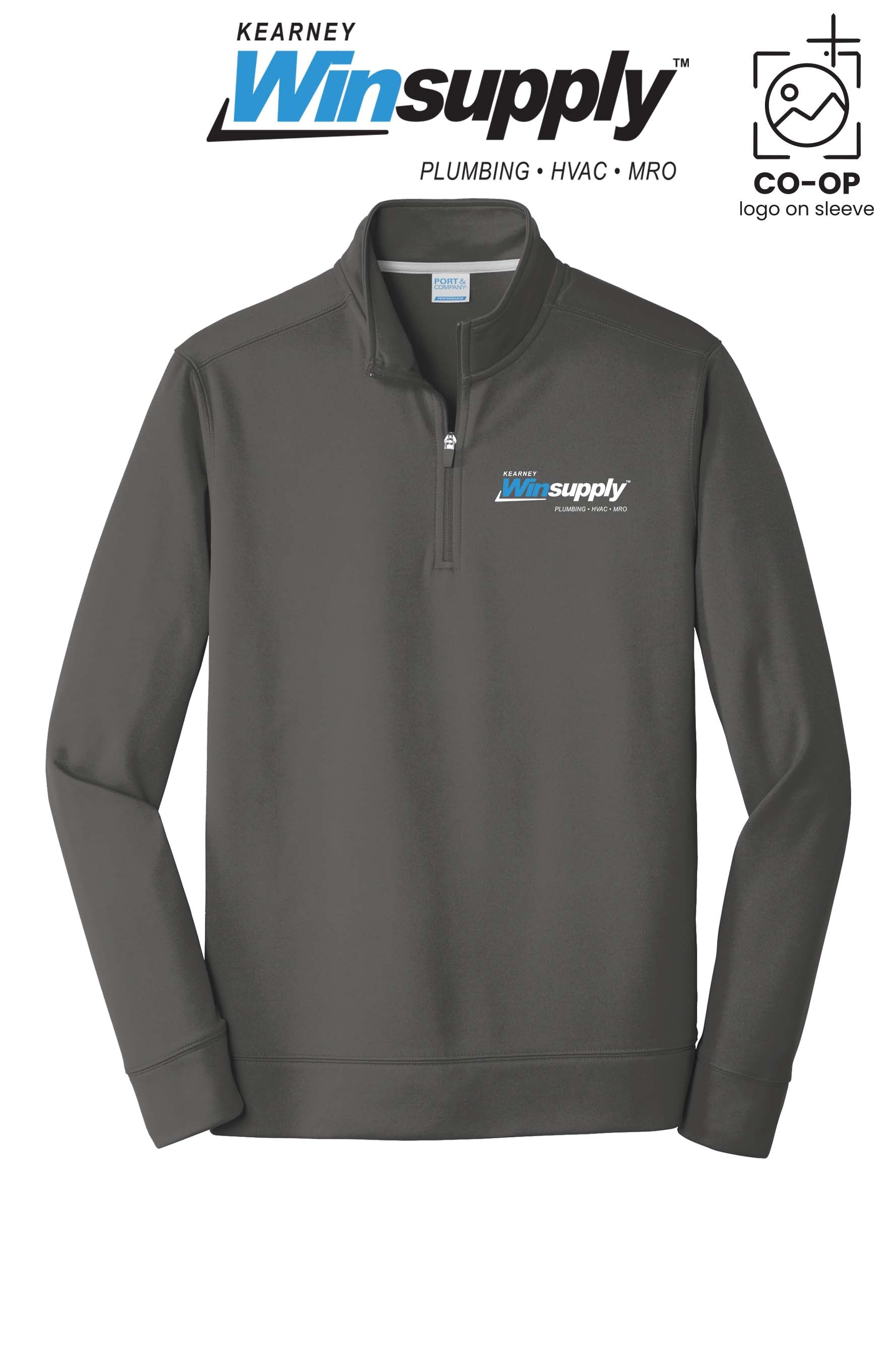 Port & Co™ Performance Fleece 1/4-Zip Pullover Sweatshirt - Kearney Winsupply