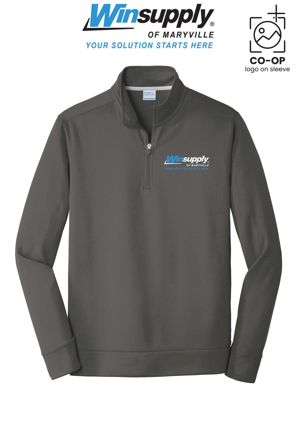 Port & Co™ Performance Fleece 1/4-Zip Pullover Sweatshirt - Winsupply of Maryville