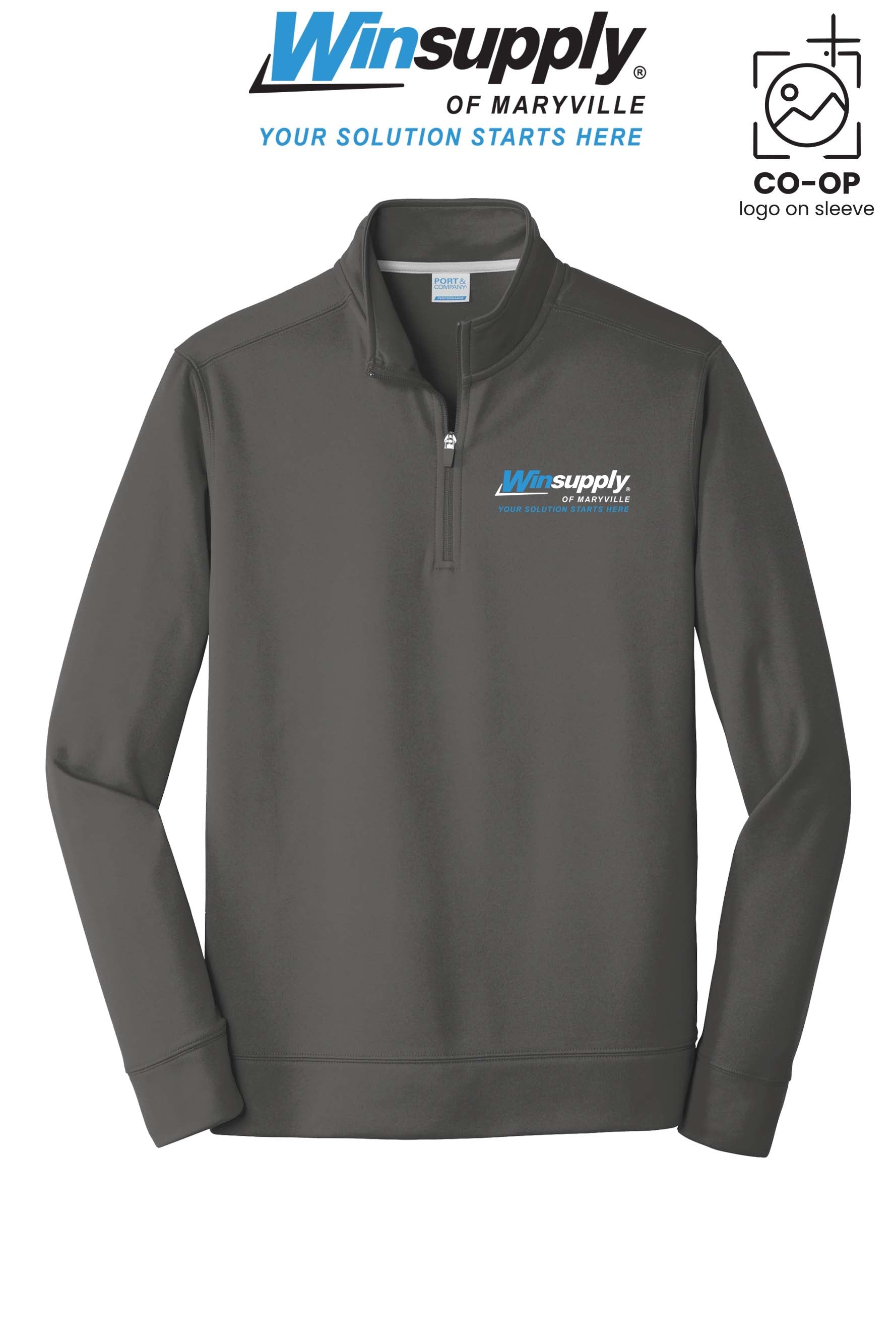 Port & Co™ Performance Fleece 1/4-Zip Pullover Sweatshirt - Winsupply of Maryville