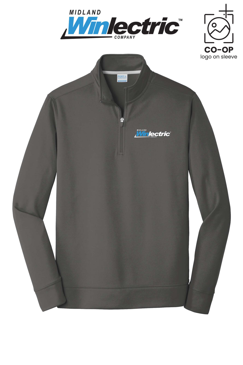 Port & Co™ Performance Fleece 1/4-Zip Pullover Sweatshirt - Winlectric of Midland