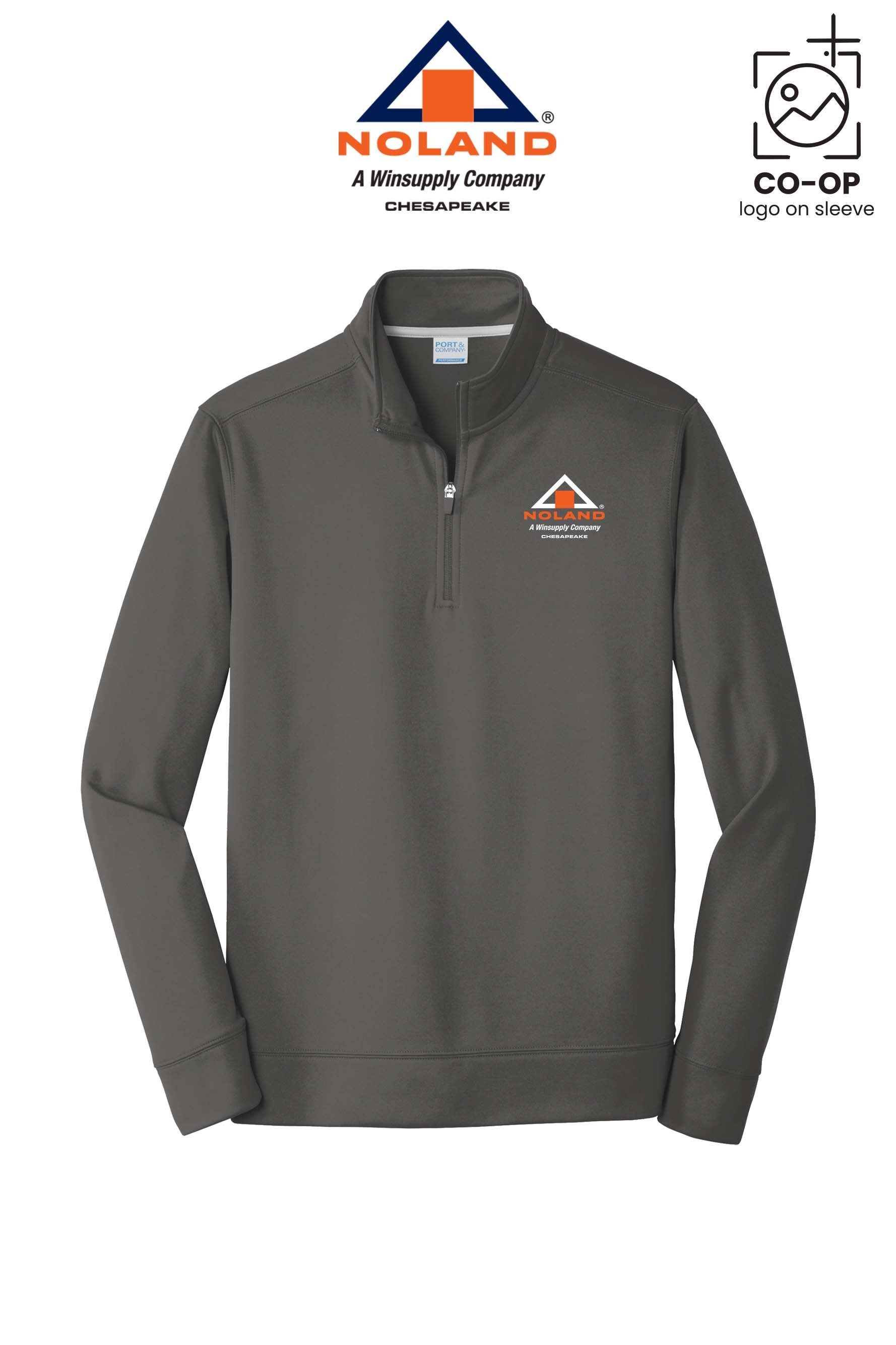 Port & Co™ Performance Fleece 1/4-Zip Pullover Sweatshirt - Noland Company Chesapeake