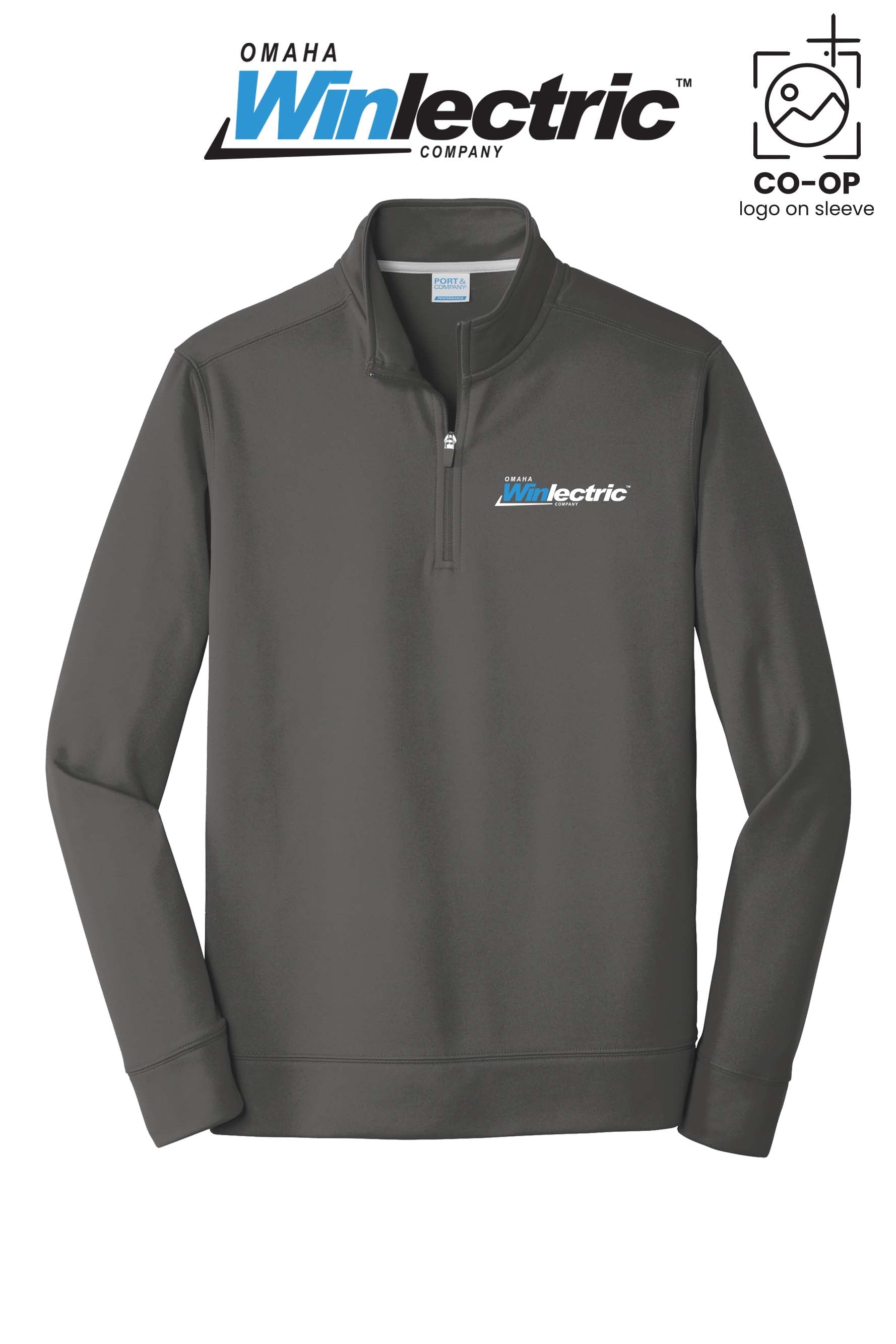 Port & Co™ Performance Fleece 1/4-Zip Pullover Sweatshirt - Omaha Winlectric