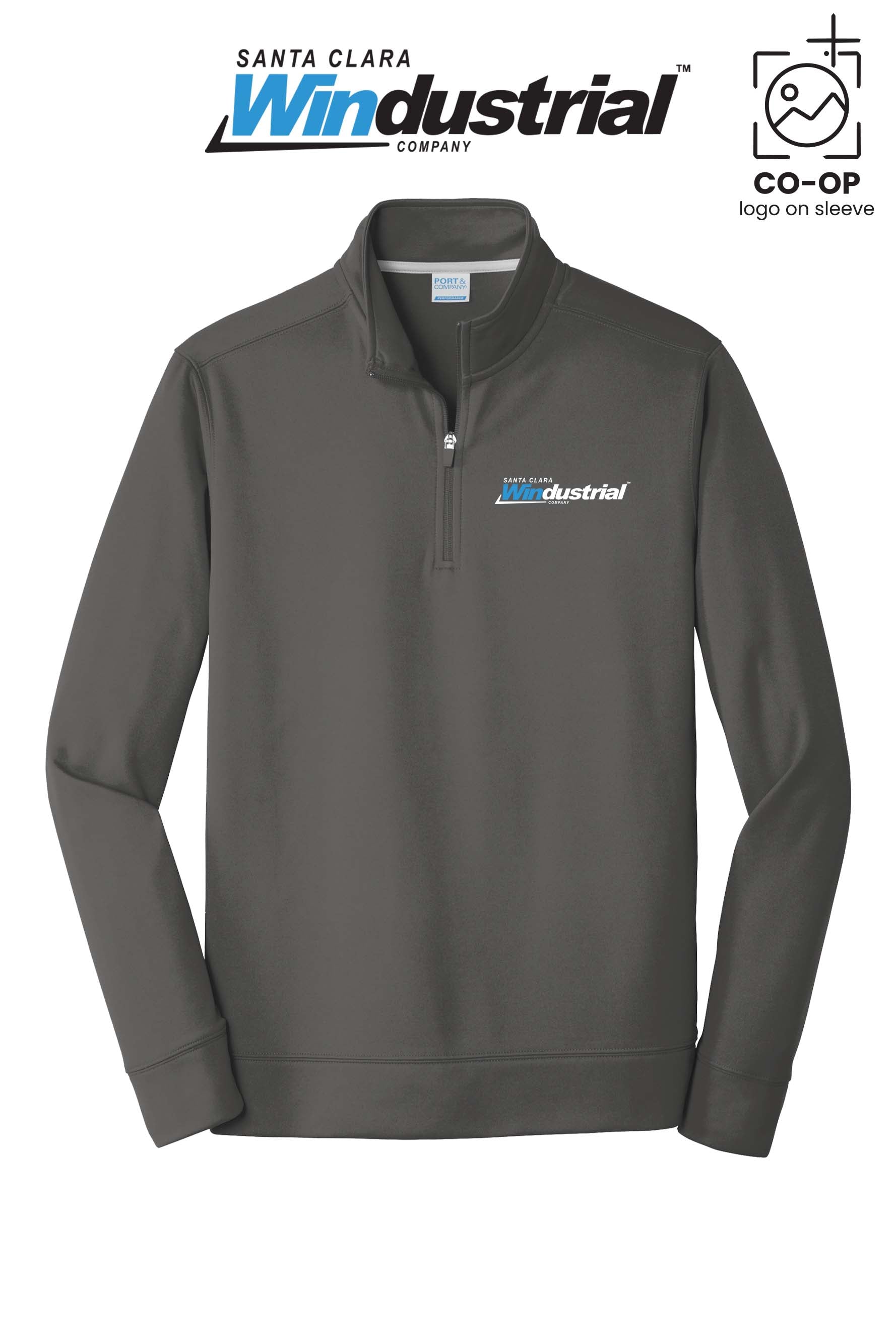 Port & Co™ Performance Fleece 1/4-Zip Pullover Sweatshirt - Santa Clara Windustrial