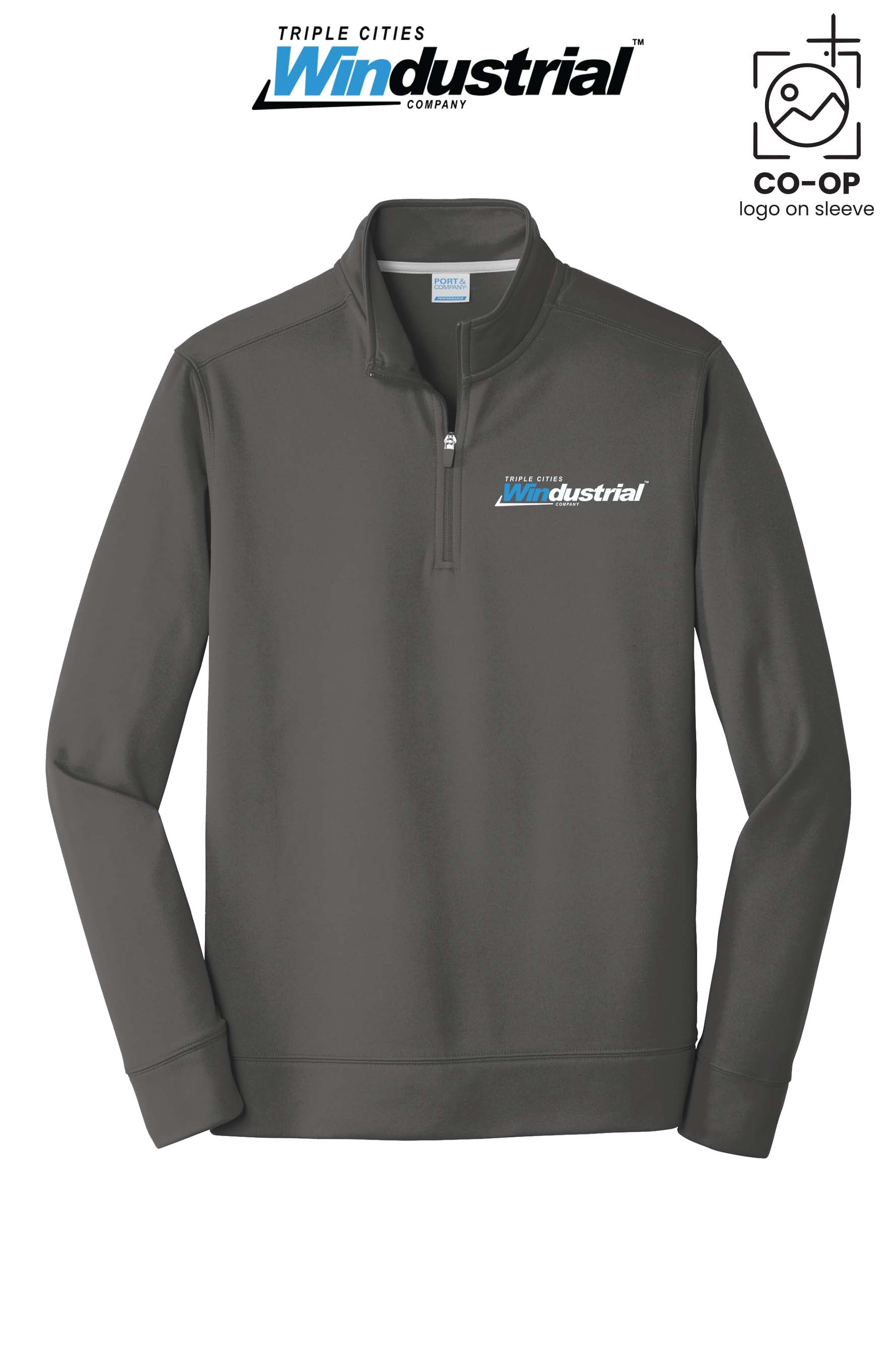 Port & Co™ Performance Fleece 1/4-Zip Pullover Sweatshirt - Windustrial Triple Cities
