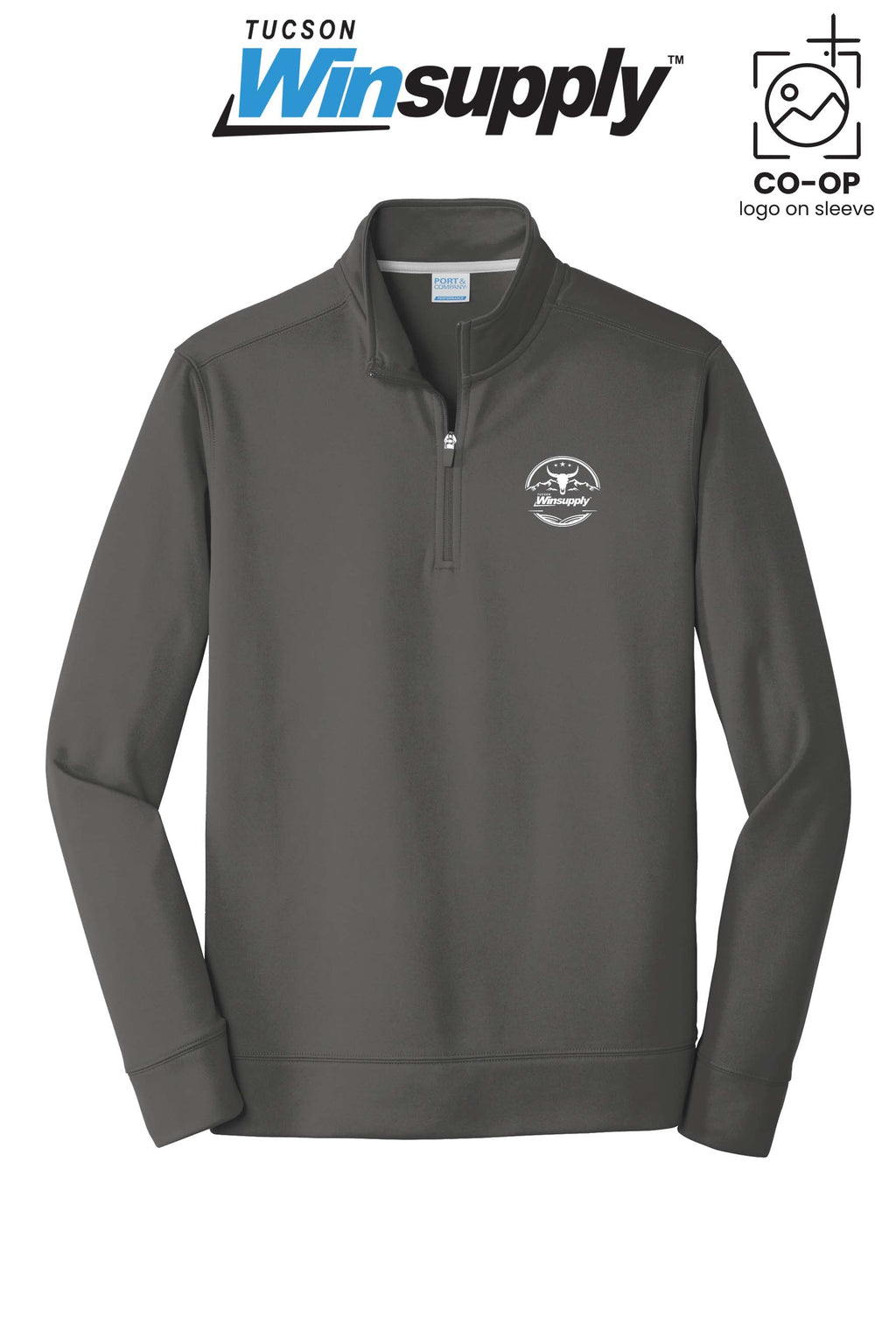 Port & Co™ Performance Fleece 1/4-Zip Pullover Sweatshirt - Winsupply Tucson AZ