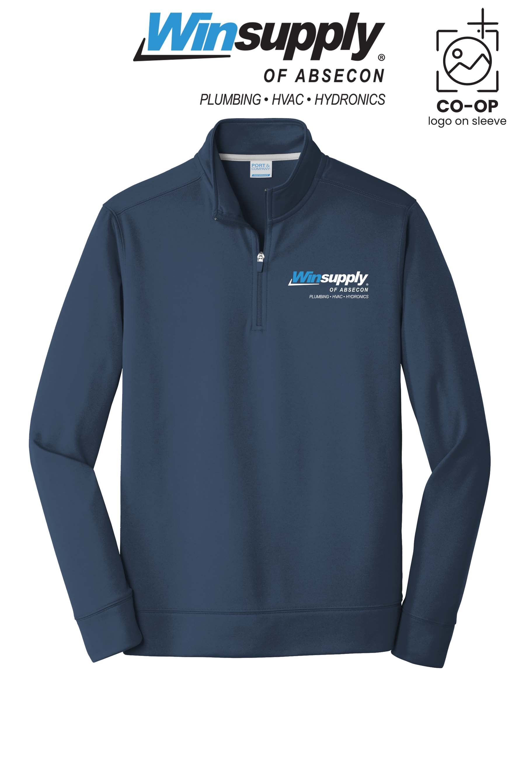 Port & Co™ Performance Fleece 1/4-Zip Pullover Sweatshirt - Winsupply of Absecon