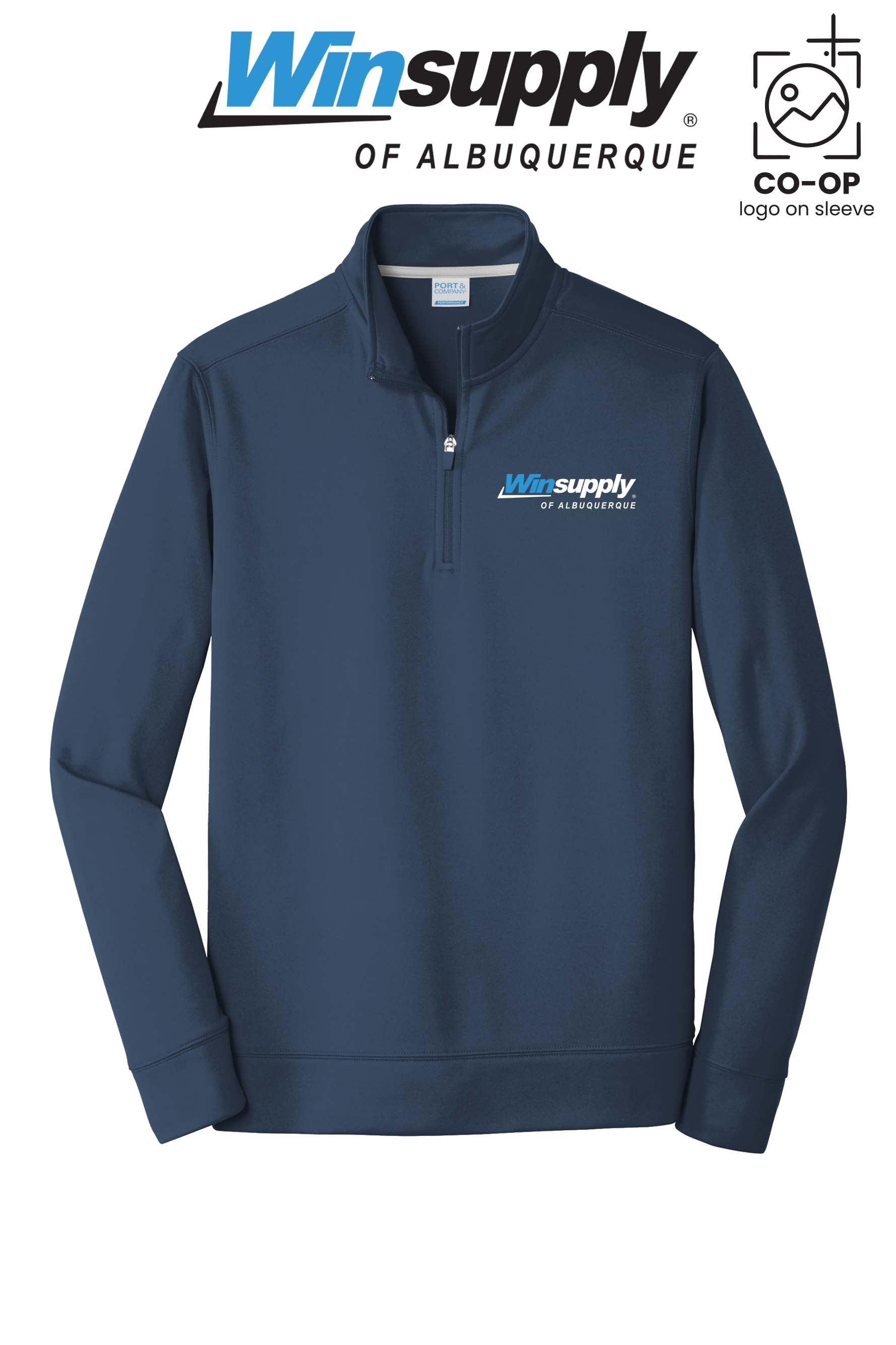 Port & Co™ Performance Fleece 1/4-Zip Pullover Sweatshirt - Winsupply of Albuquerque