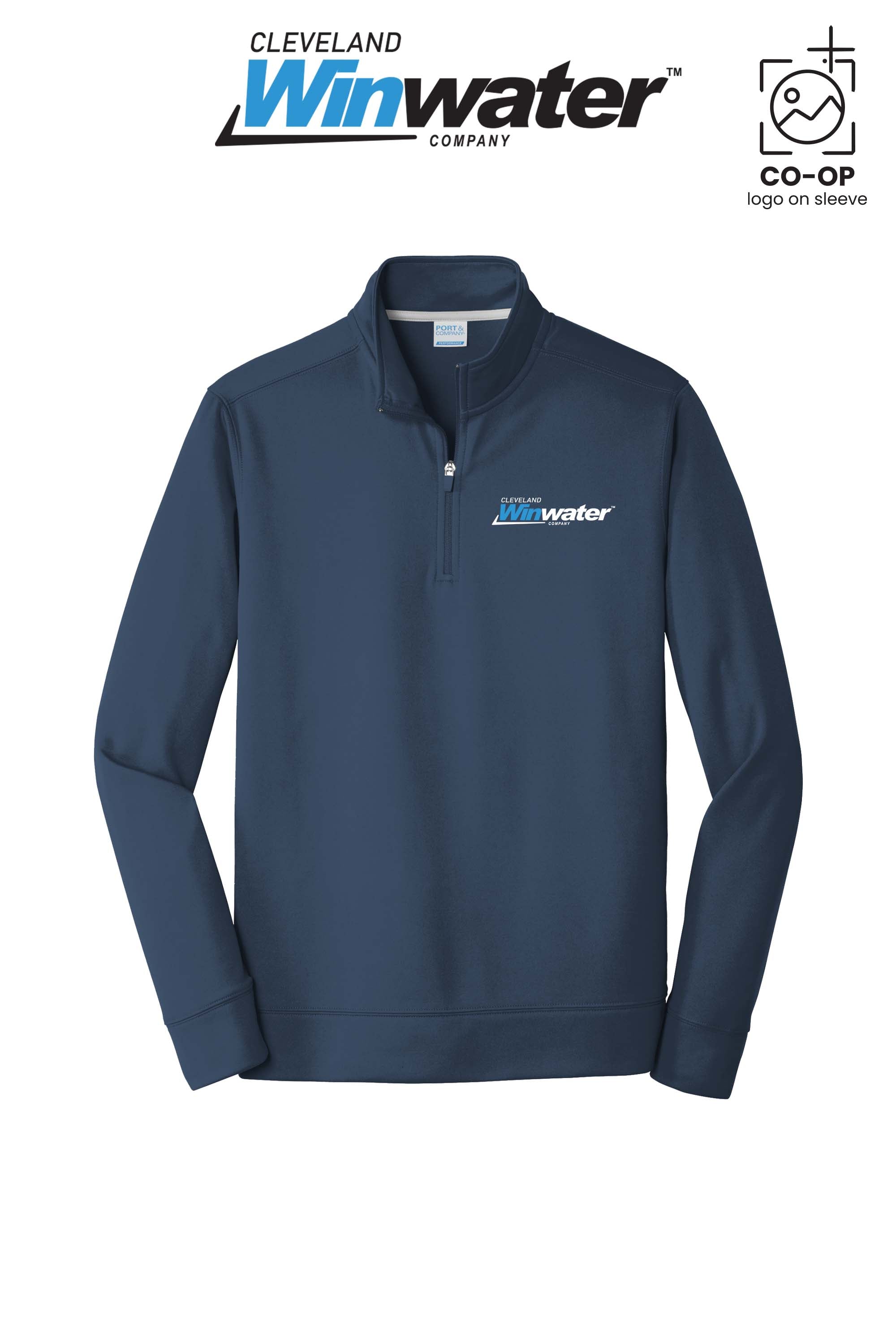 Port & Co™ Performance Fleece 1/4-Zip Pullover Sweatshirt - Winwater of Cleveland