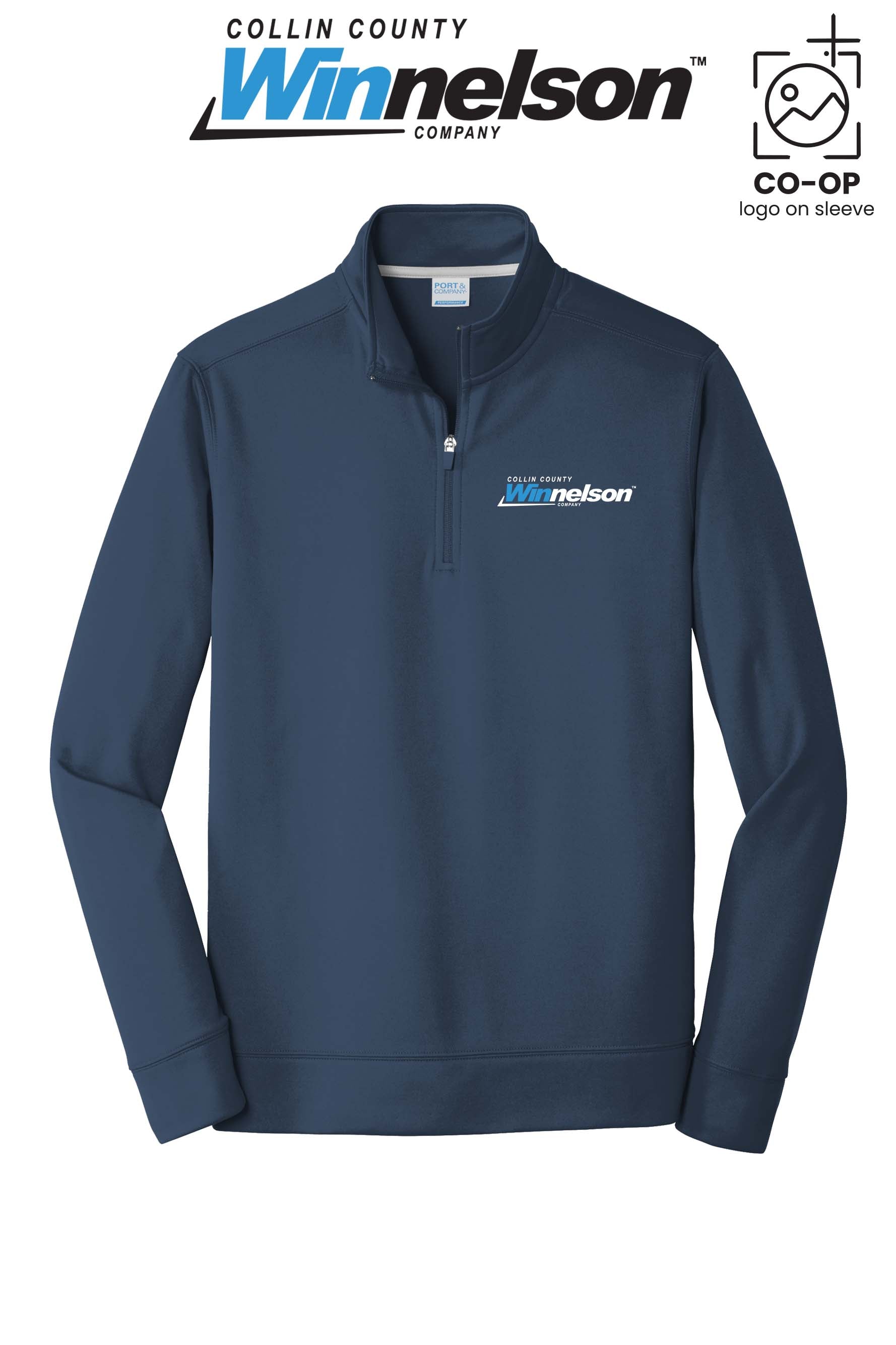 Port & Co™ Performance Fleece 1/4-Zip Pullover Sweatshirt - Collin County Winnelson