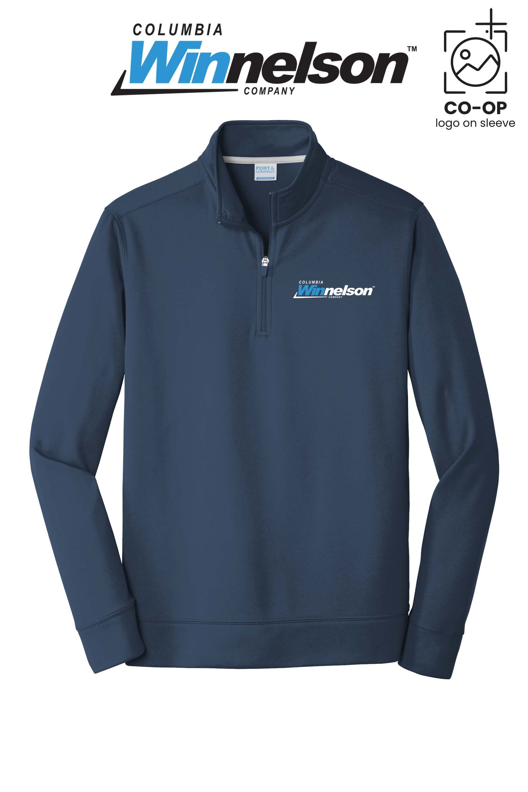 Port & Co™ Performance Fleece 1/4-Zip Pullover Sweatshirt - Columbia MO Winnelson
