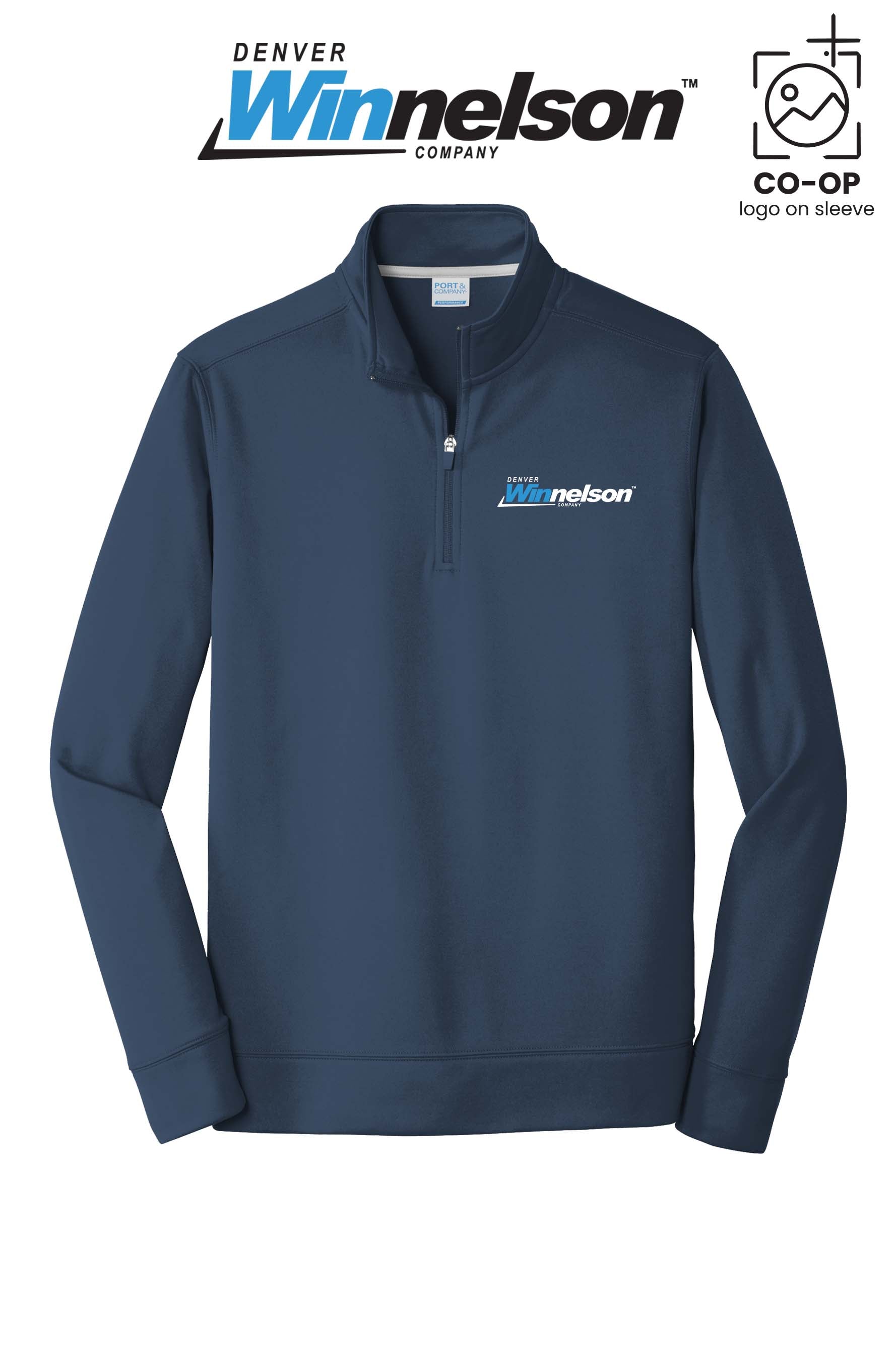 Port & Co™ Performance Fleece 1/4-Zip Pullover Sweatshirt - Denver Winnelson