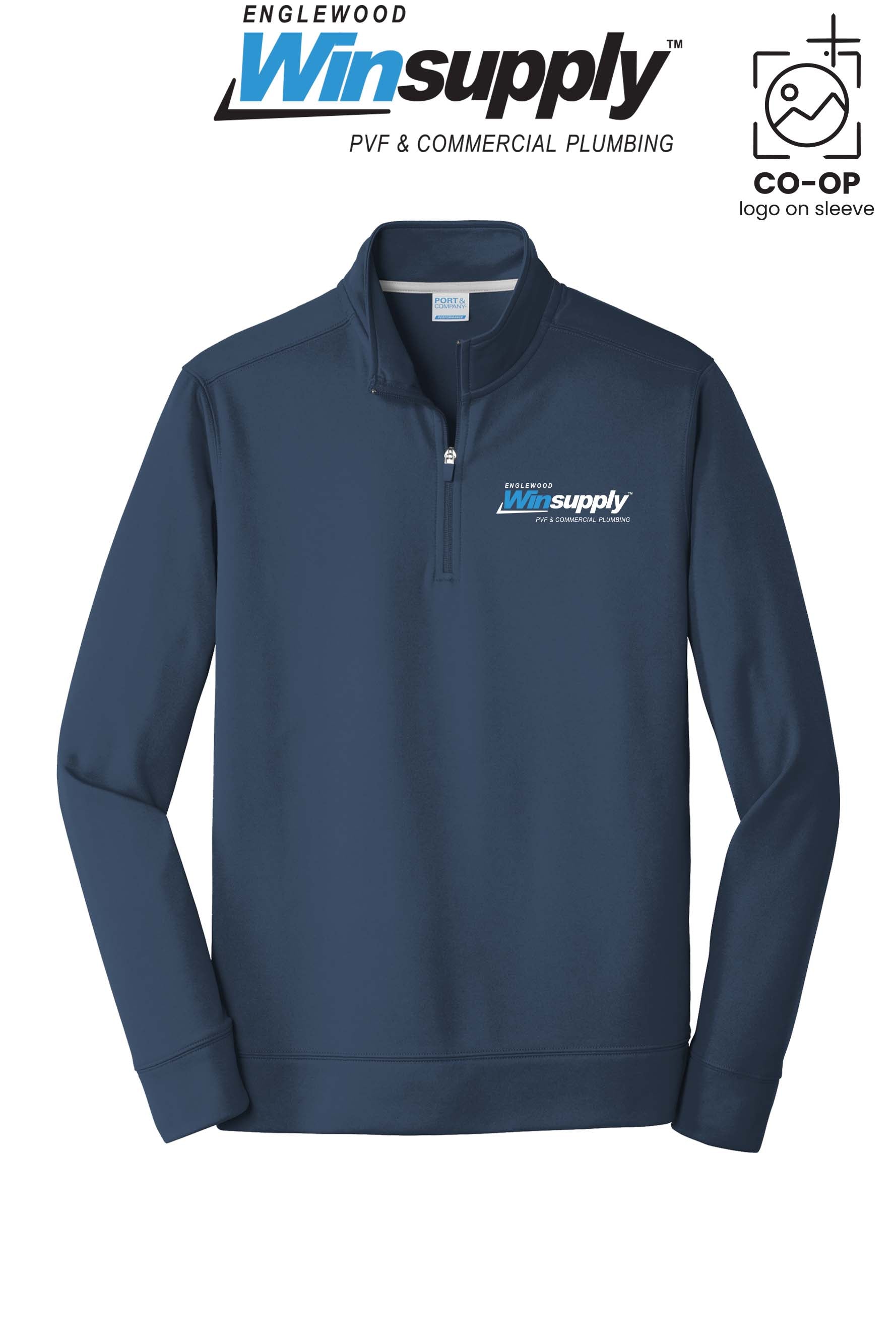 Port & Co™ Performance Fleece 1/4-Zip Pullover Sweatshirt - Englewood Winsupply