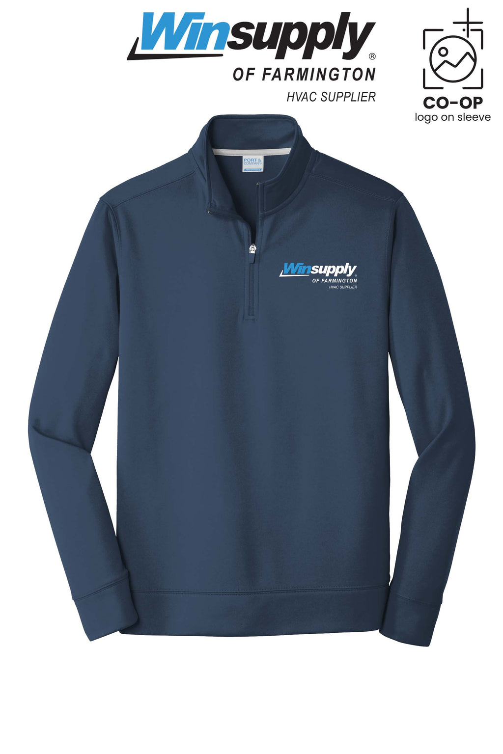 Port & Co™ Performance Fleece 1/4-Zip Pullover Sweatshirt - Winsupply of Farmington