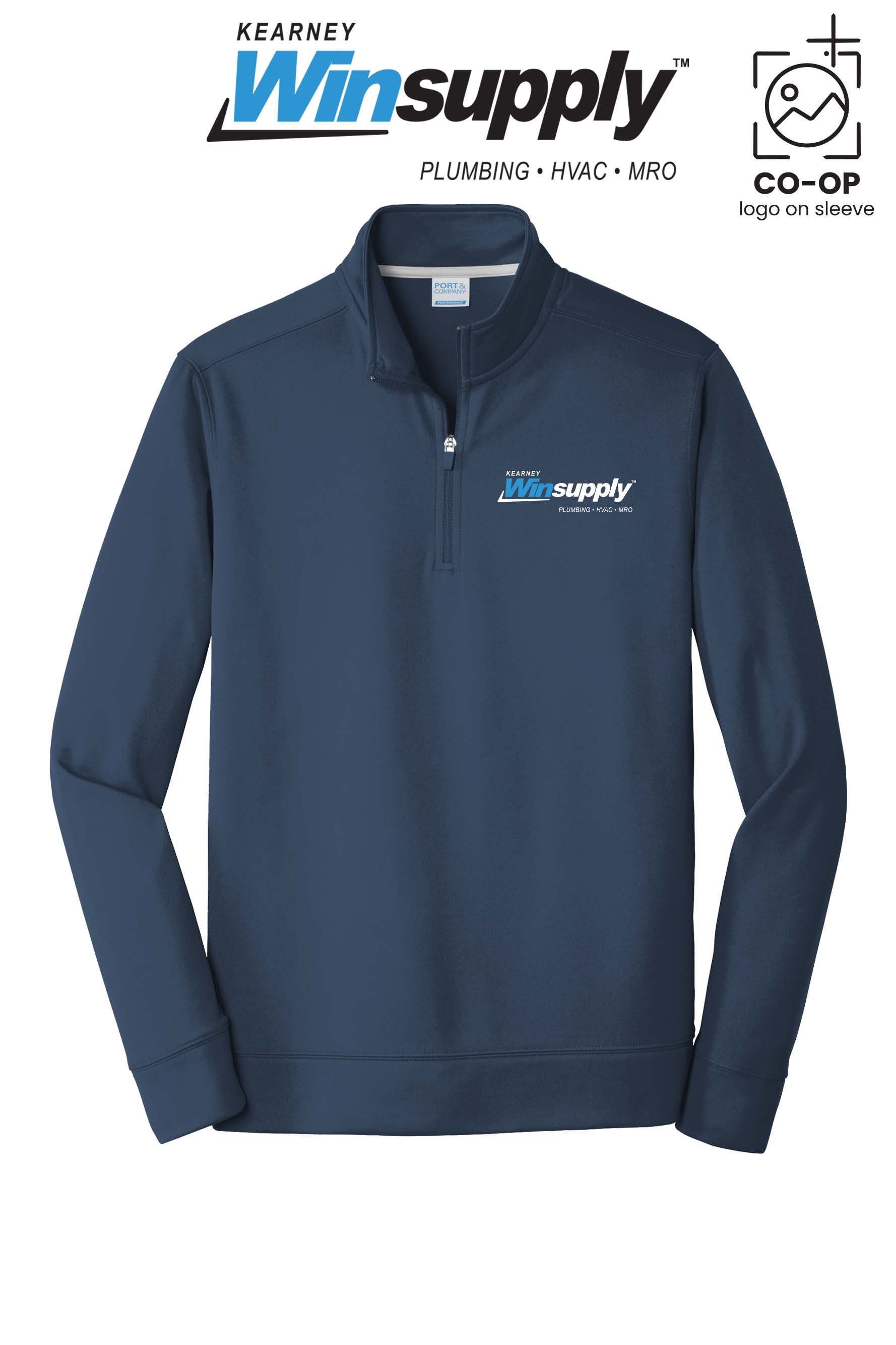 Port & Co™ Performance Fleece 1/4-Zip Pullover Sweatshirt - Kearney Winsupply