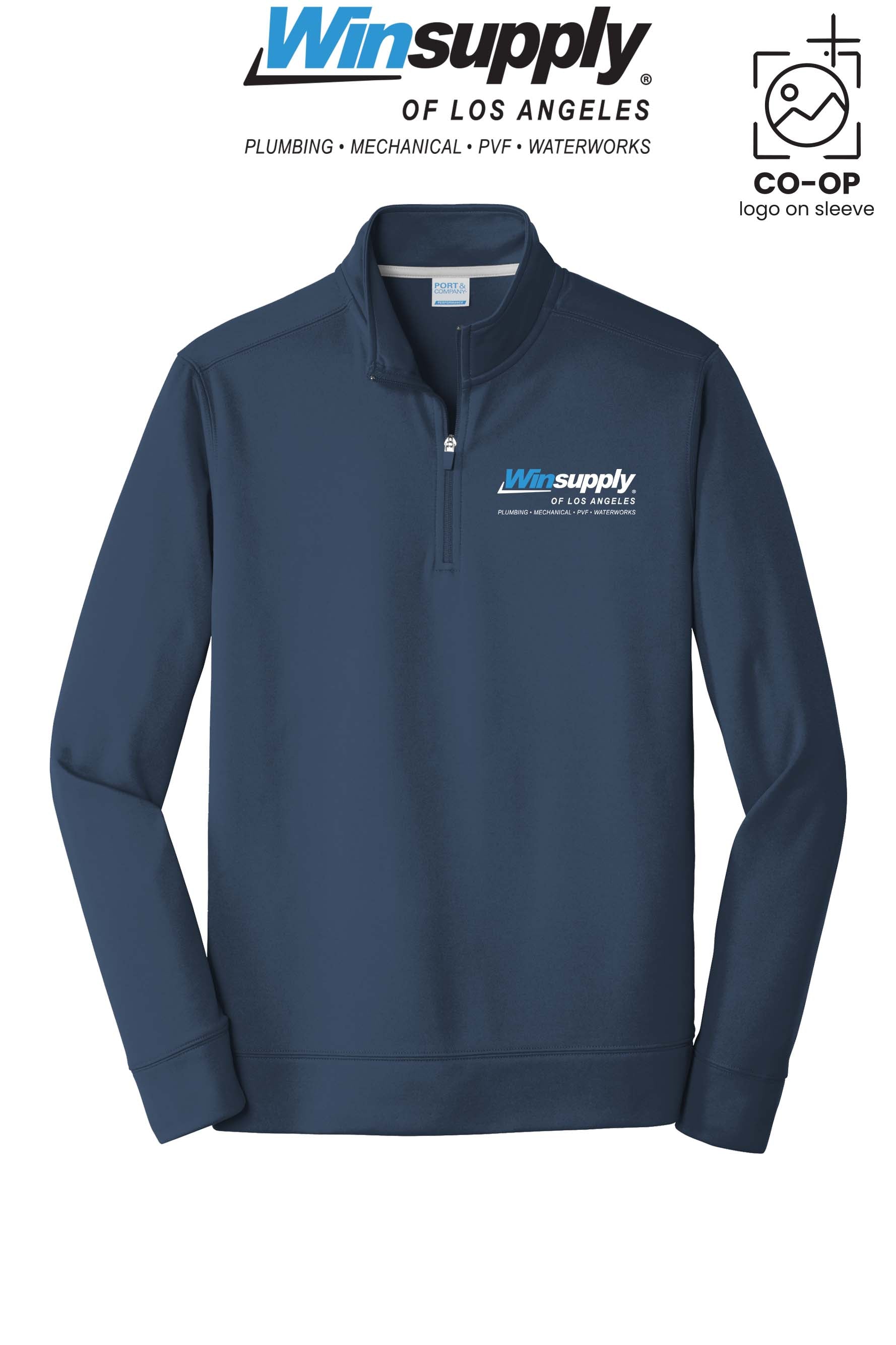 Port & Co™ Performance Fleece 1/4-Zip Pullover Sweatshirt - Winsupply of Los Angeles