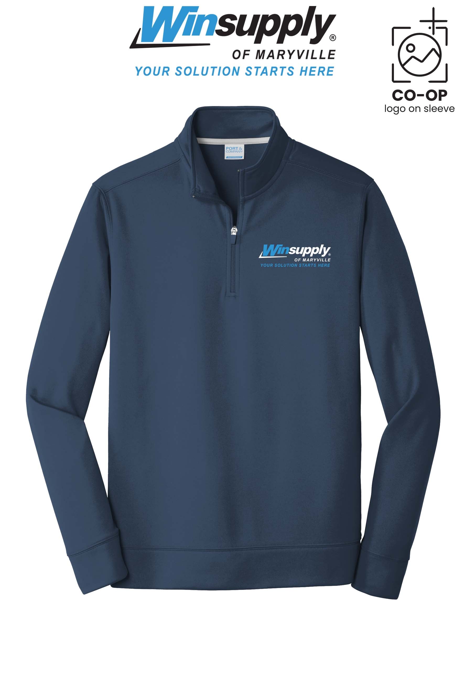 Port & Co™ Performance Fleece 1/4-Zip Pullover Sweatshirt - Winsupply of Maryville