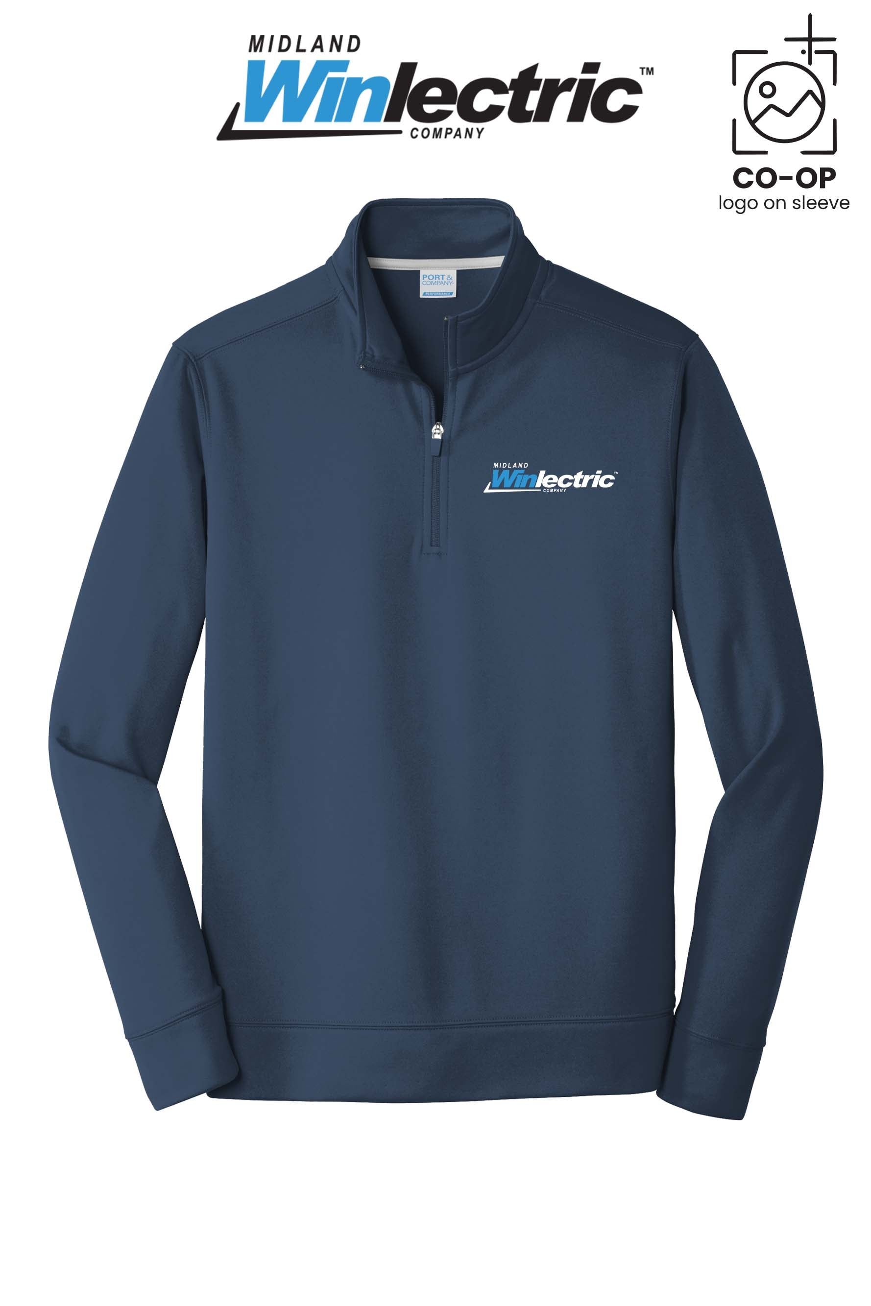Port & Co™ Performance Fleece 1/4-Zip Pullover Sweatshirt - Winlectric of Midland