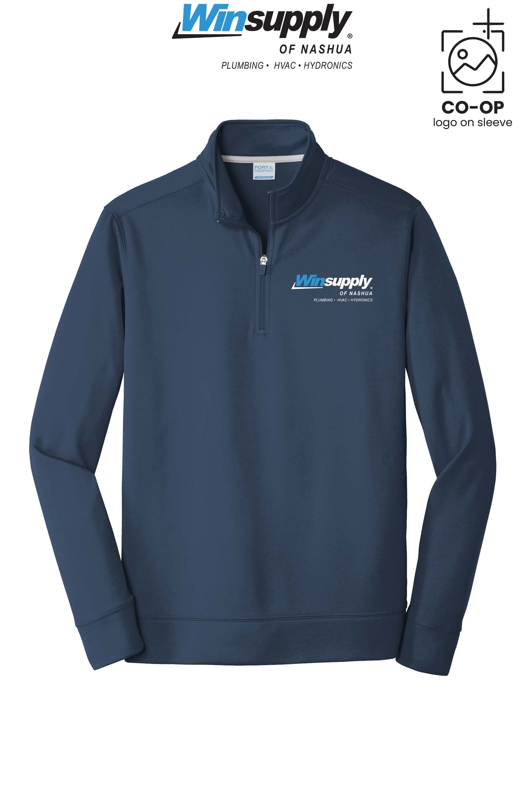 Port & Co™ Performance Fleece 1/4-Zip Pullover Sweatshirt - Winsupply of Nashua