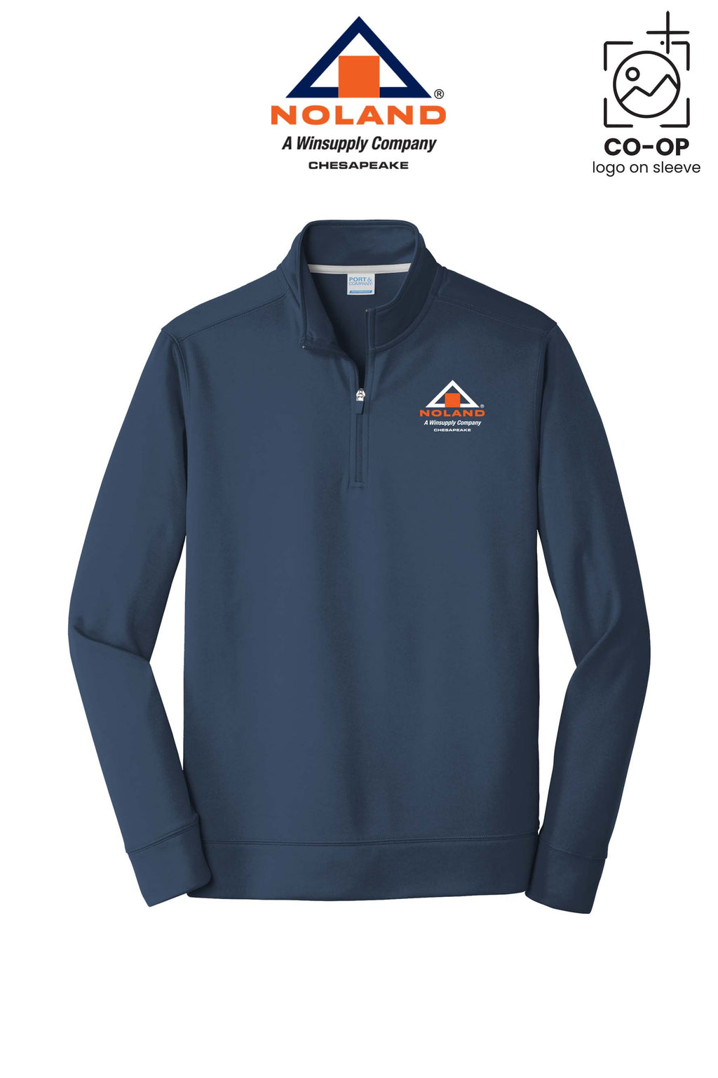 Port & Co™ Performance Fleece 1/4-Zip Pullover Sweatshirt - Noland Company Chesapeake