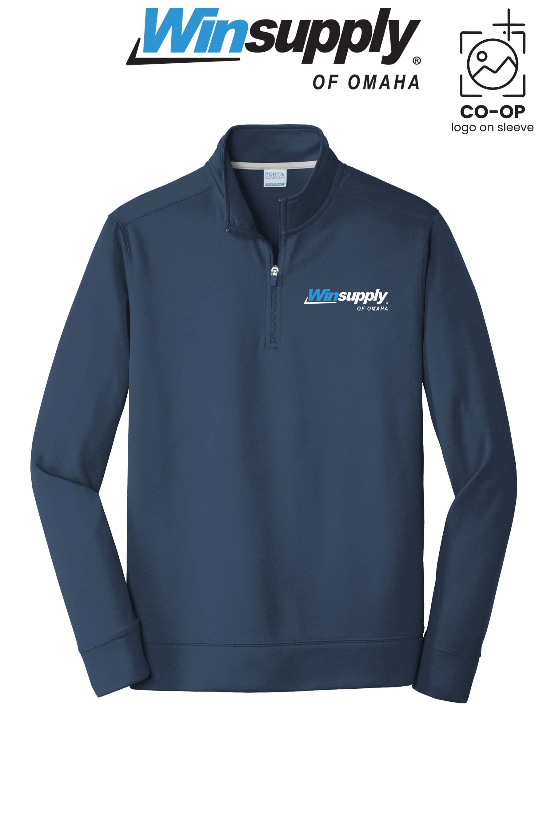Port & Co™ Performance Fleece 1/4-Zip Pullover Sweatshirt - Winsupply of Omaha