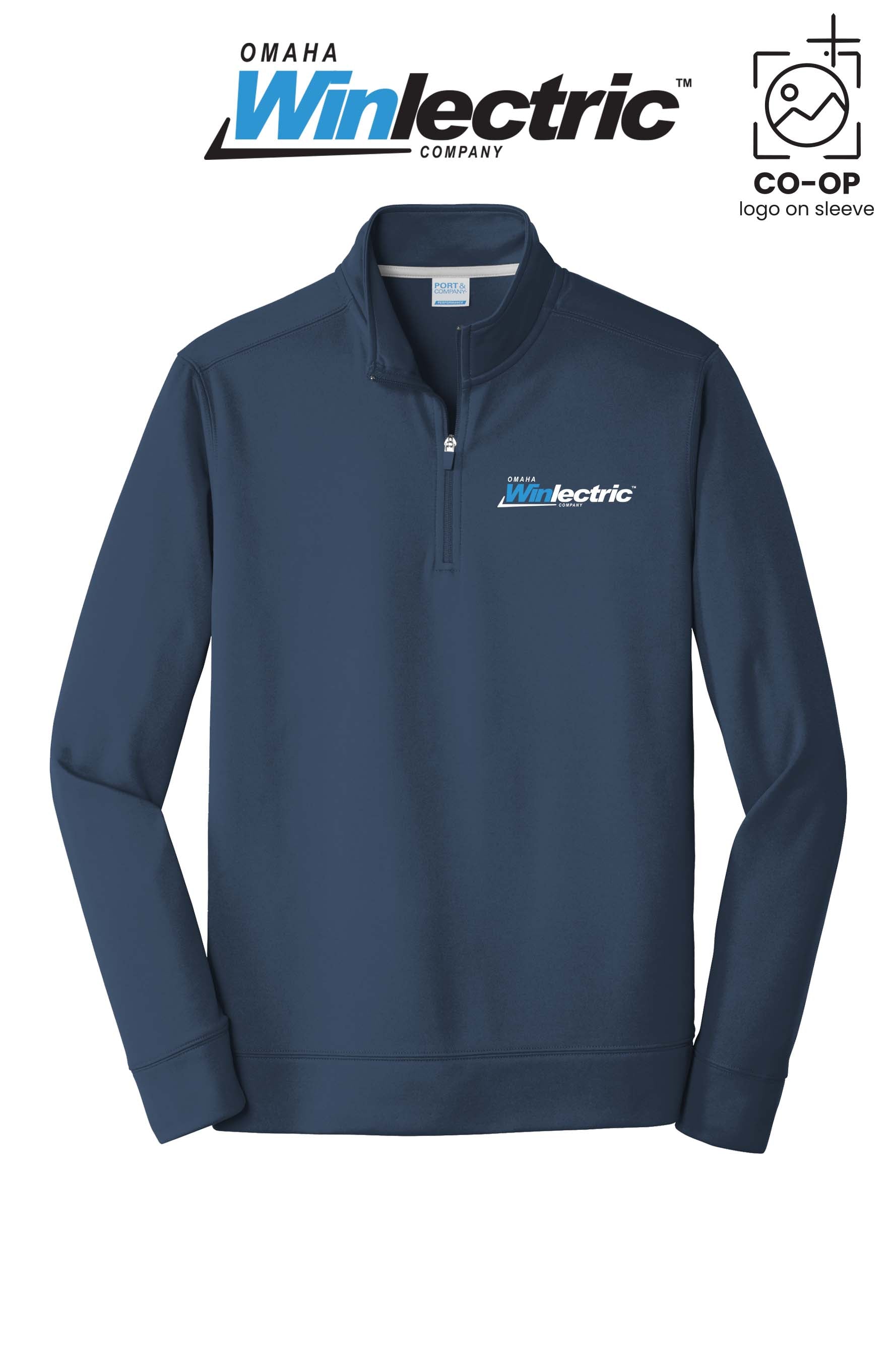 Port & Co™ Performance Fleece 1/4-Zip Pullover Sweatshirt - Omaha Winlectric