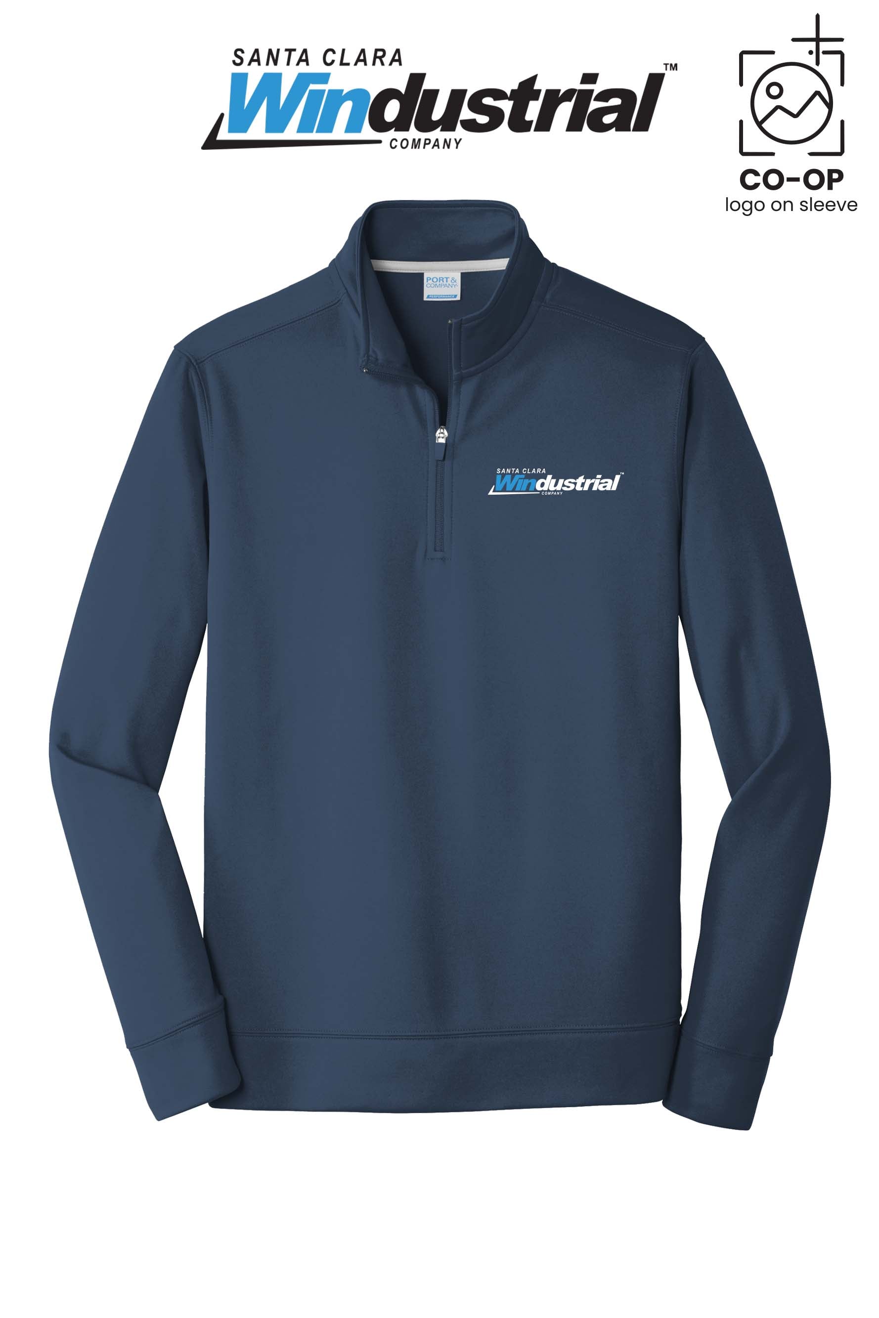 Port & Co™ Performance Fleece 1/4-Zip Pullover Sweatshirt - Santa Clara Windustrial