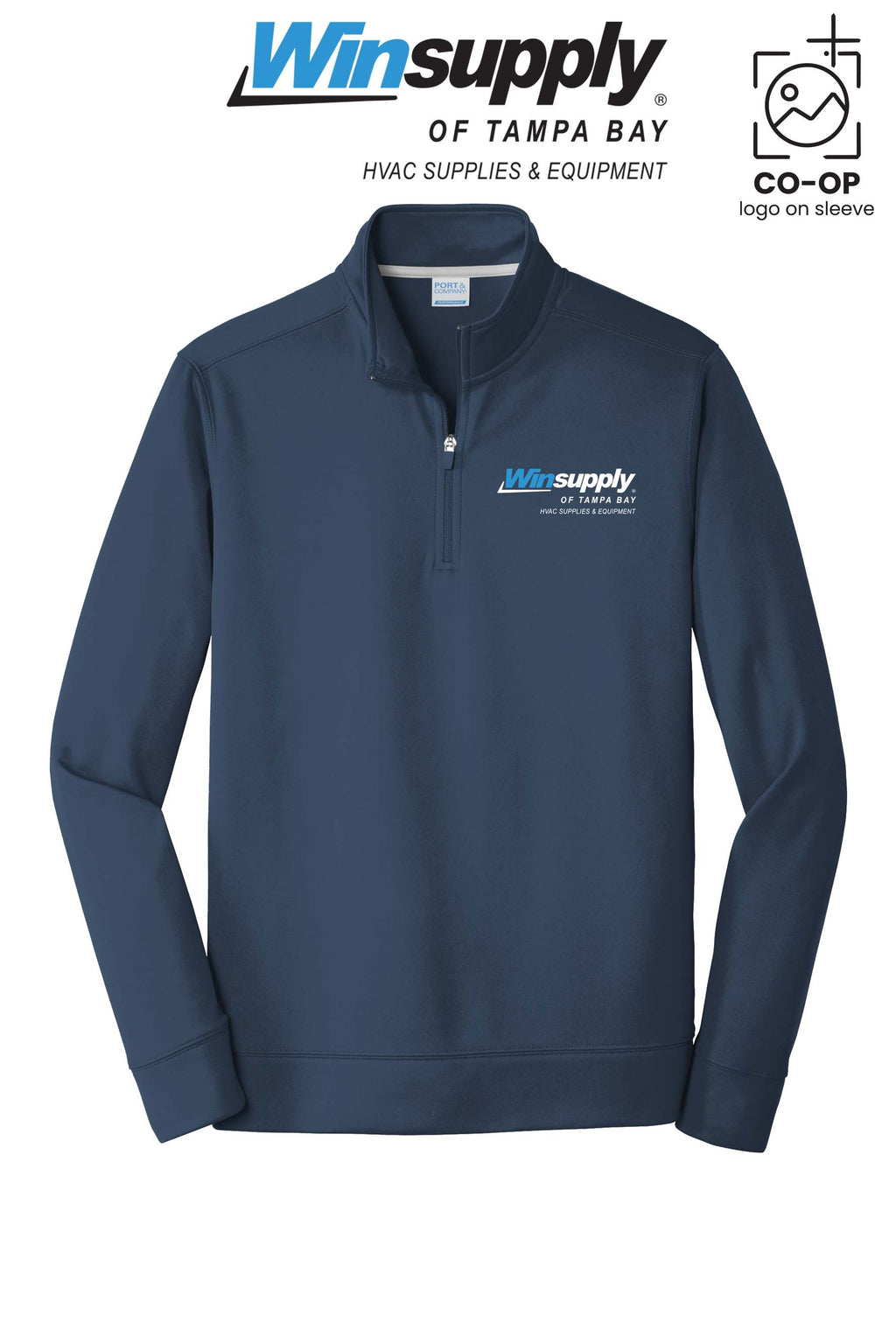 Port & Co™ Performance Fleece 1/4-Zip Pullover Sweatshirt - Winsupply of Tampa Bay