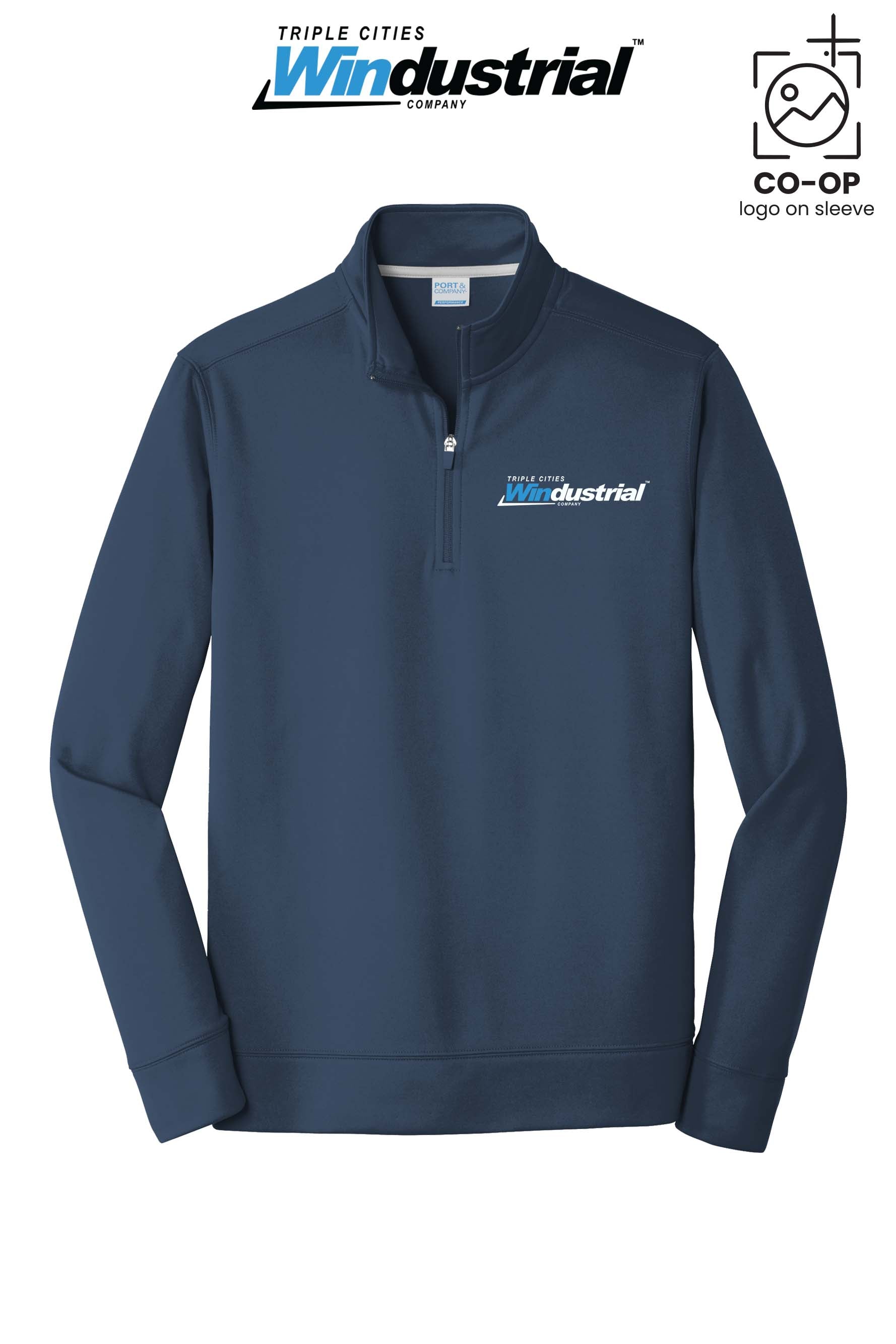 Port & Co™ Performance Fleece 1/4-Zip Pullover Sweatshirt - Windustrial Triple Cities