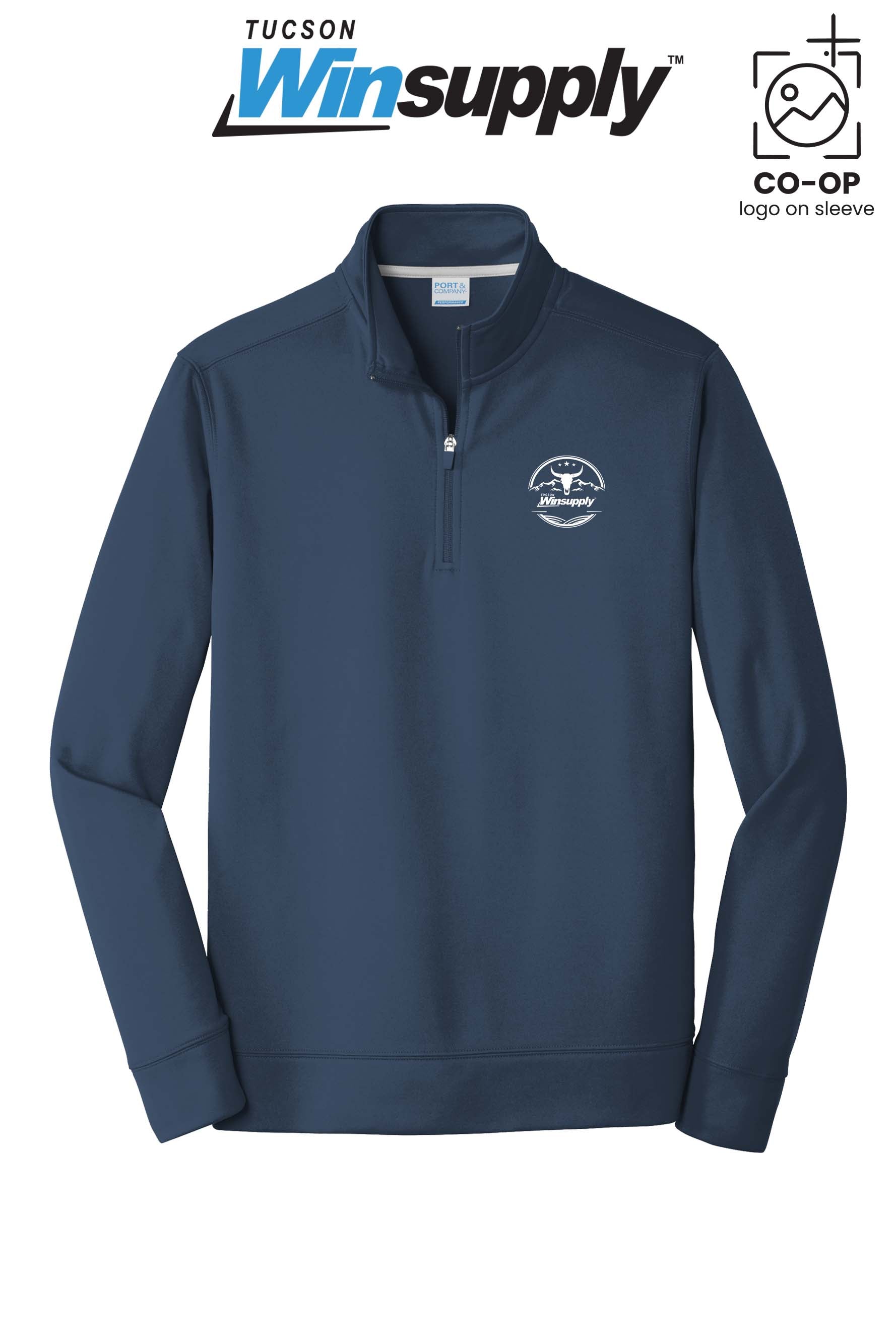 Port & Co™ Performance Fleece 1/4-Zip Pullover Sweatshirt - Winsupply Tucson AZ