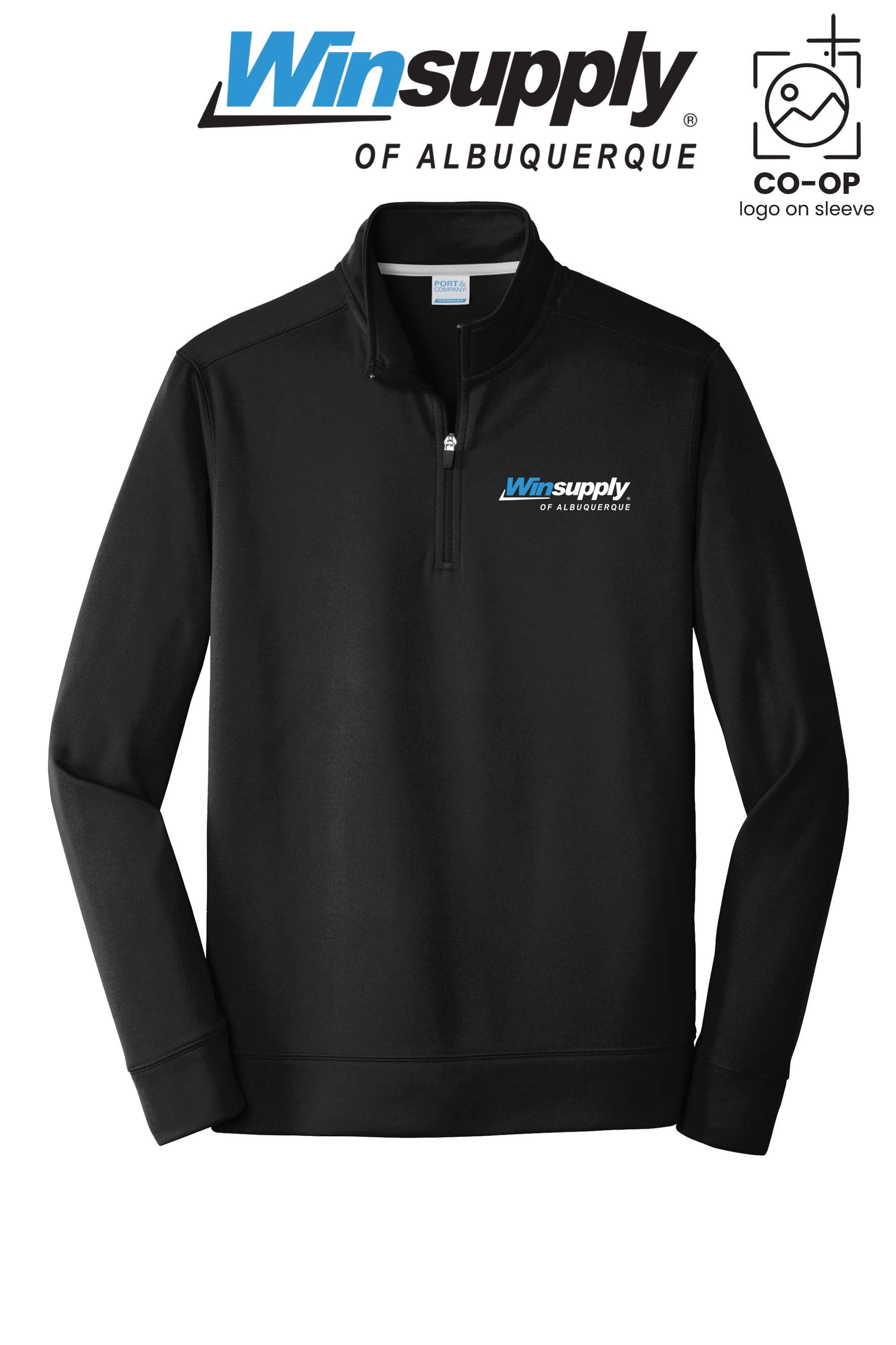 Port & Co™ Performance Fleece 1/4-Zip Pullover Sweatshirt - Winsupply of Albuquerque