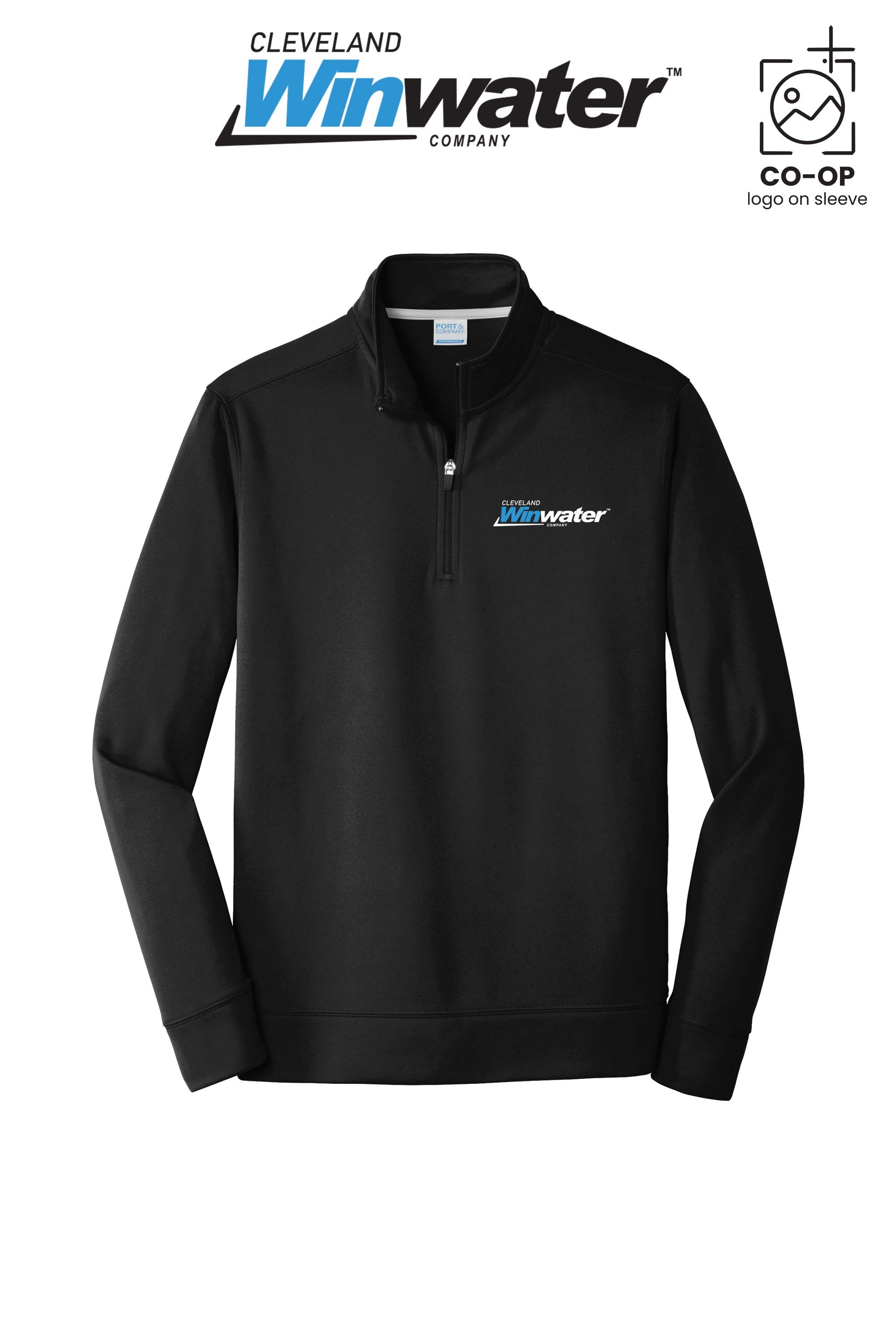 Port & Co™ Performance Fleece 1/4-Zip Pullover Sweatshirt - Winwater of Cleveland