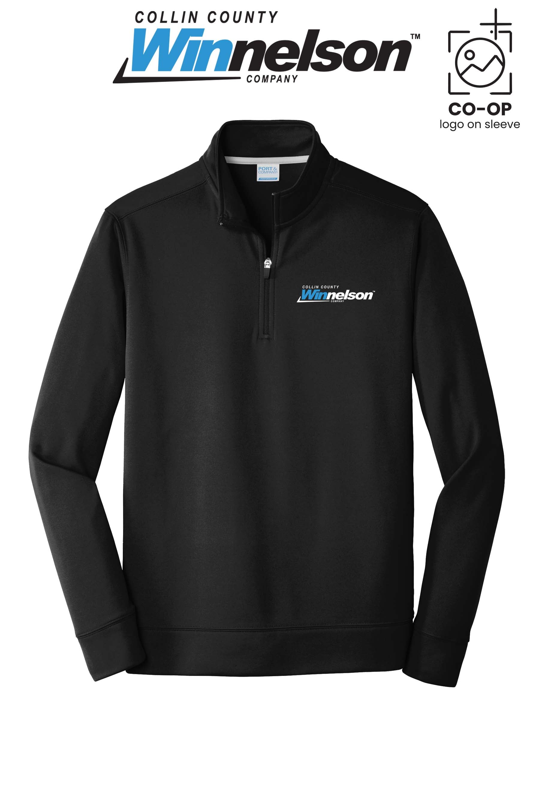 Port & Co™ Performance Fleece 1/4-Zip Pullover Sweatshirt - Collin County Winnelson