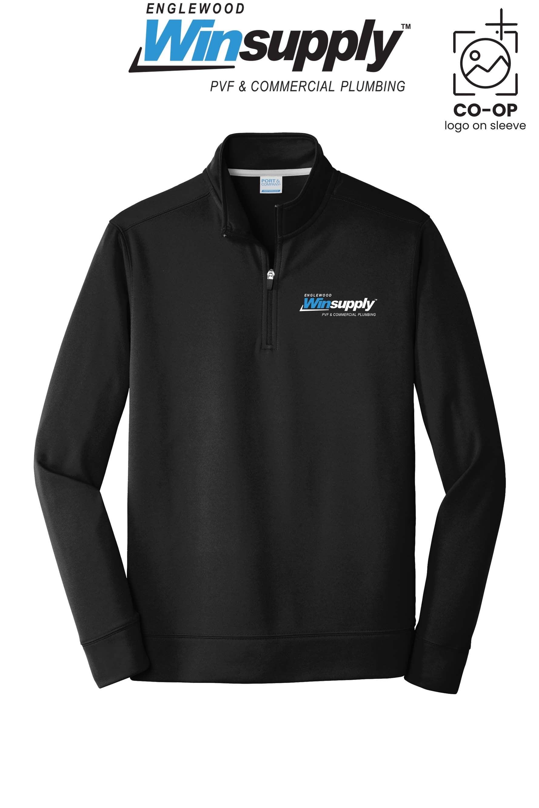 Port & Co™ Performance Fleece 1/4-Zip Pullover Sweatshirt - Englewood Winsupply