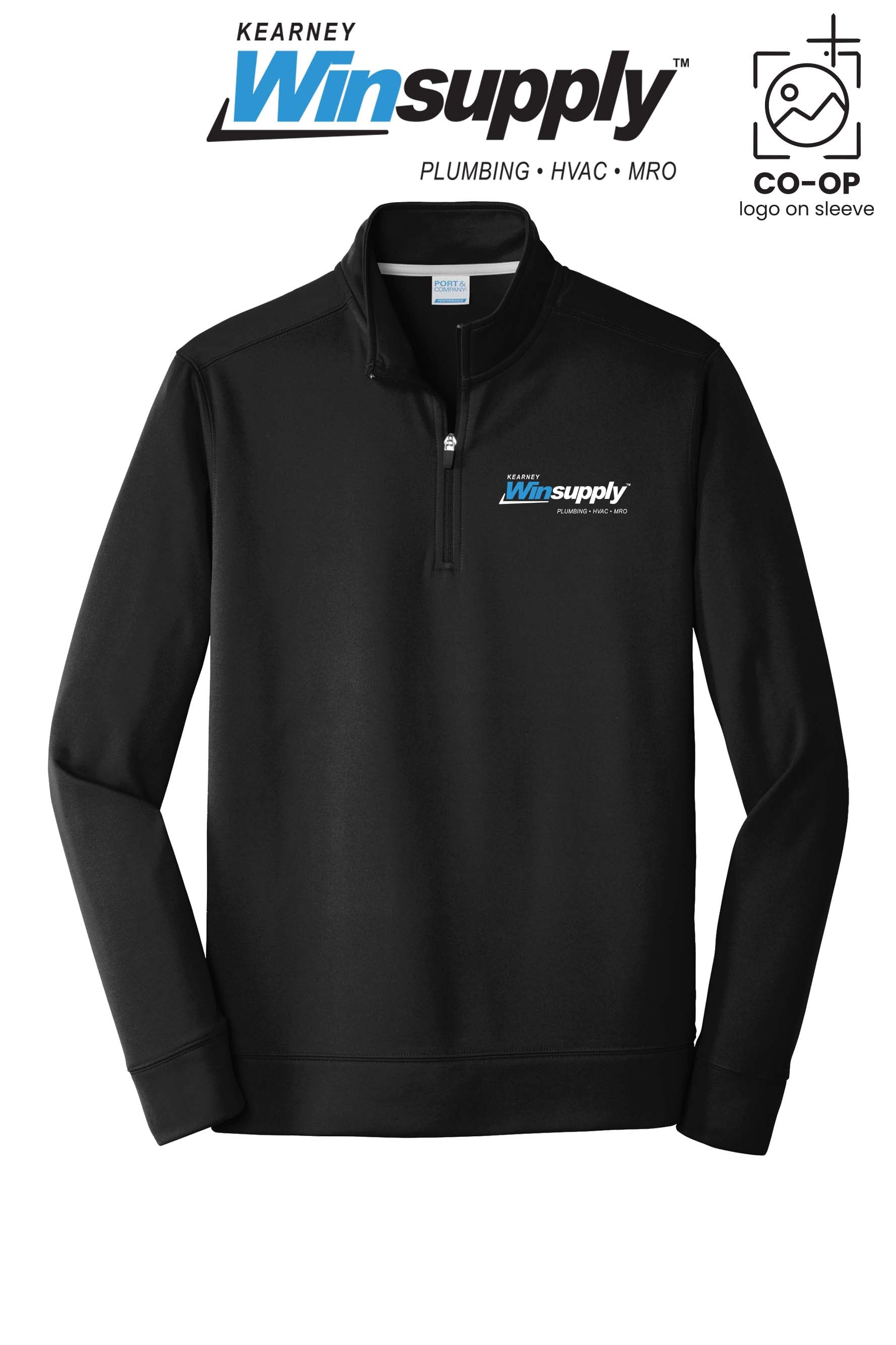 Port & Co™ Performance Fleece 1/4-Zip Pullover Sweatshirt - Kearney Winsupply