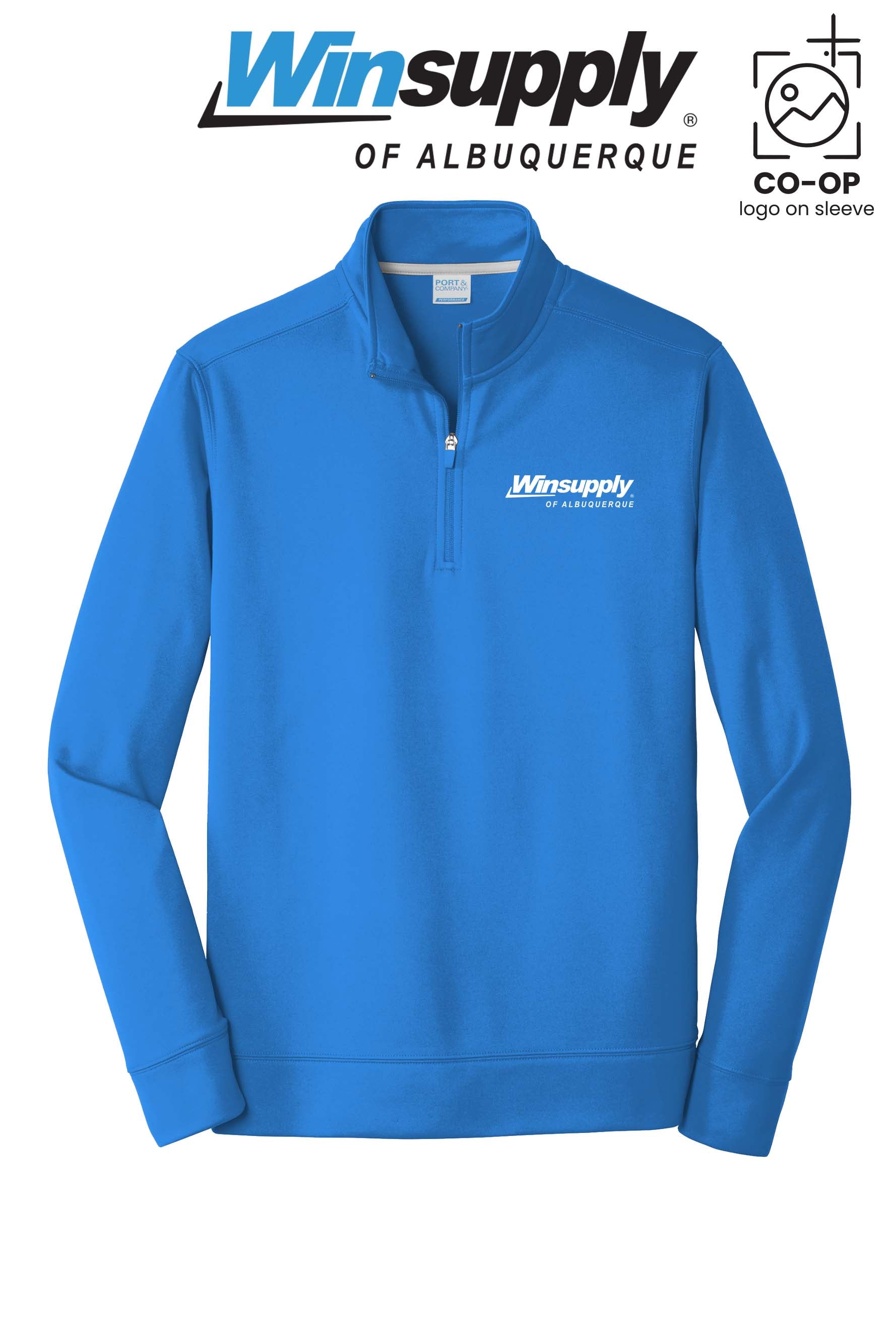 Port & Co™ Performance Fleece 1/4-Zip Pullover Sweatshirt - Winsupply of Albuquerque