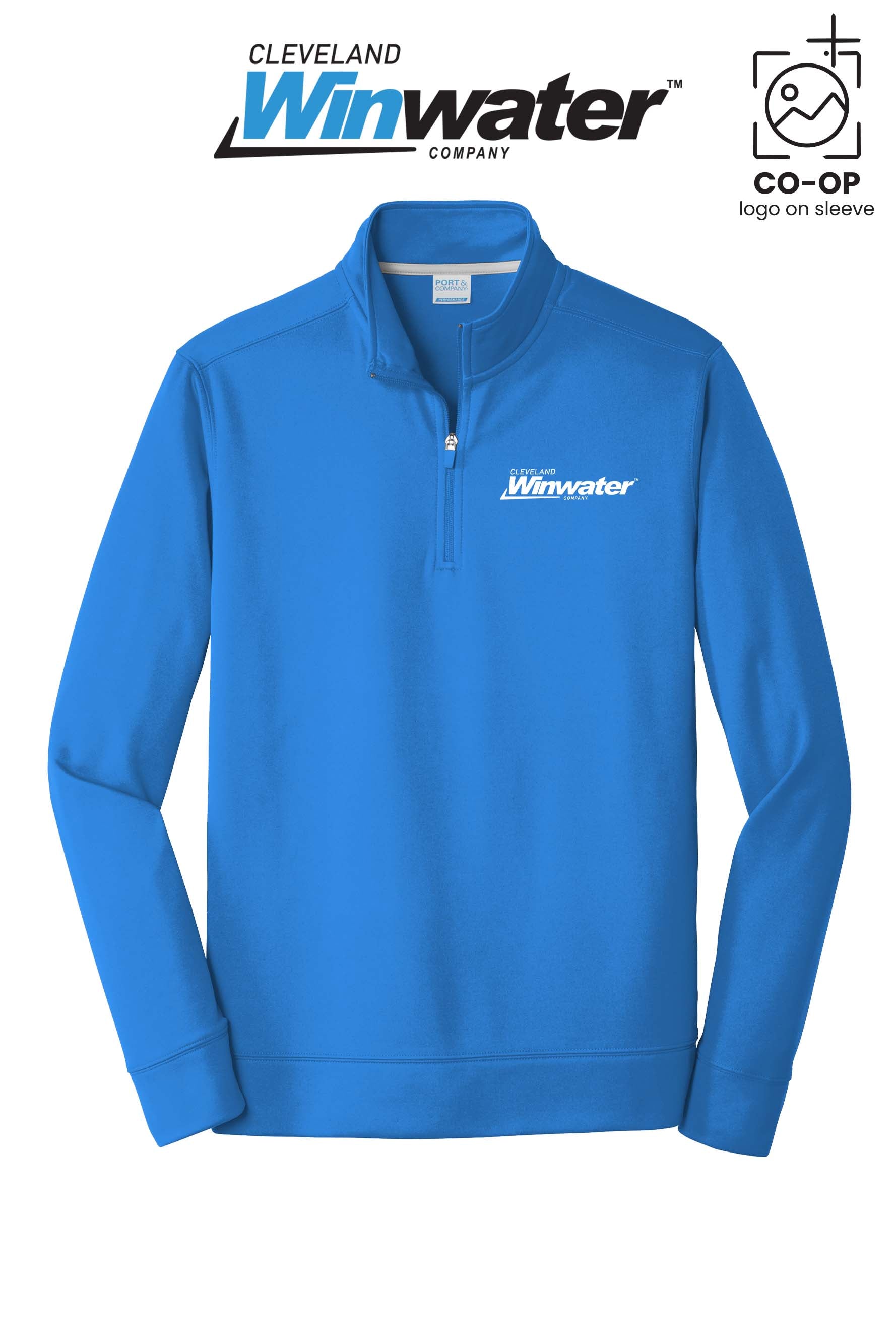 Port & Co™ Performance Fleece 1/4-Zip Pullover Sweatshirt - Winwater of Cleveland