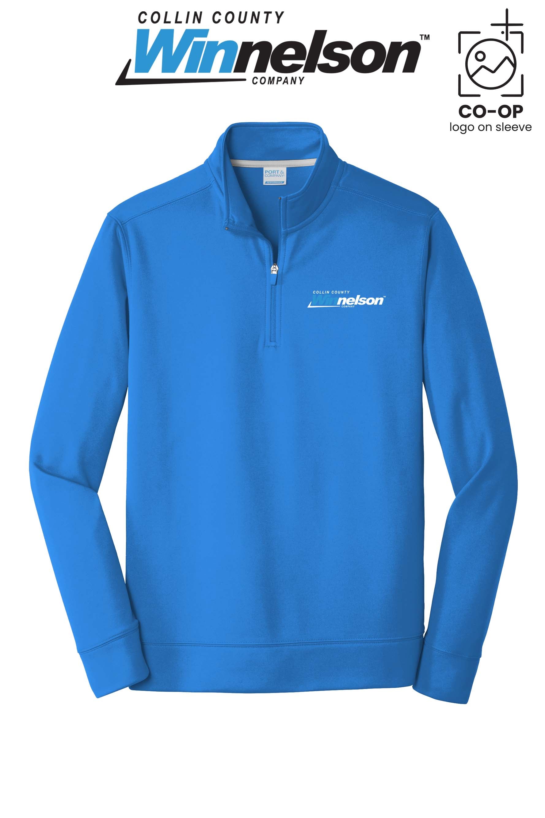 Port & Co™ Performance Fleece 1/4-Zip Pullover Sweatshirt - Collin County Winnelson