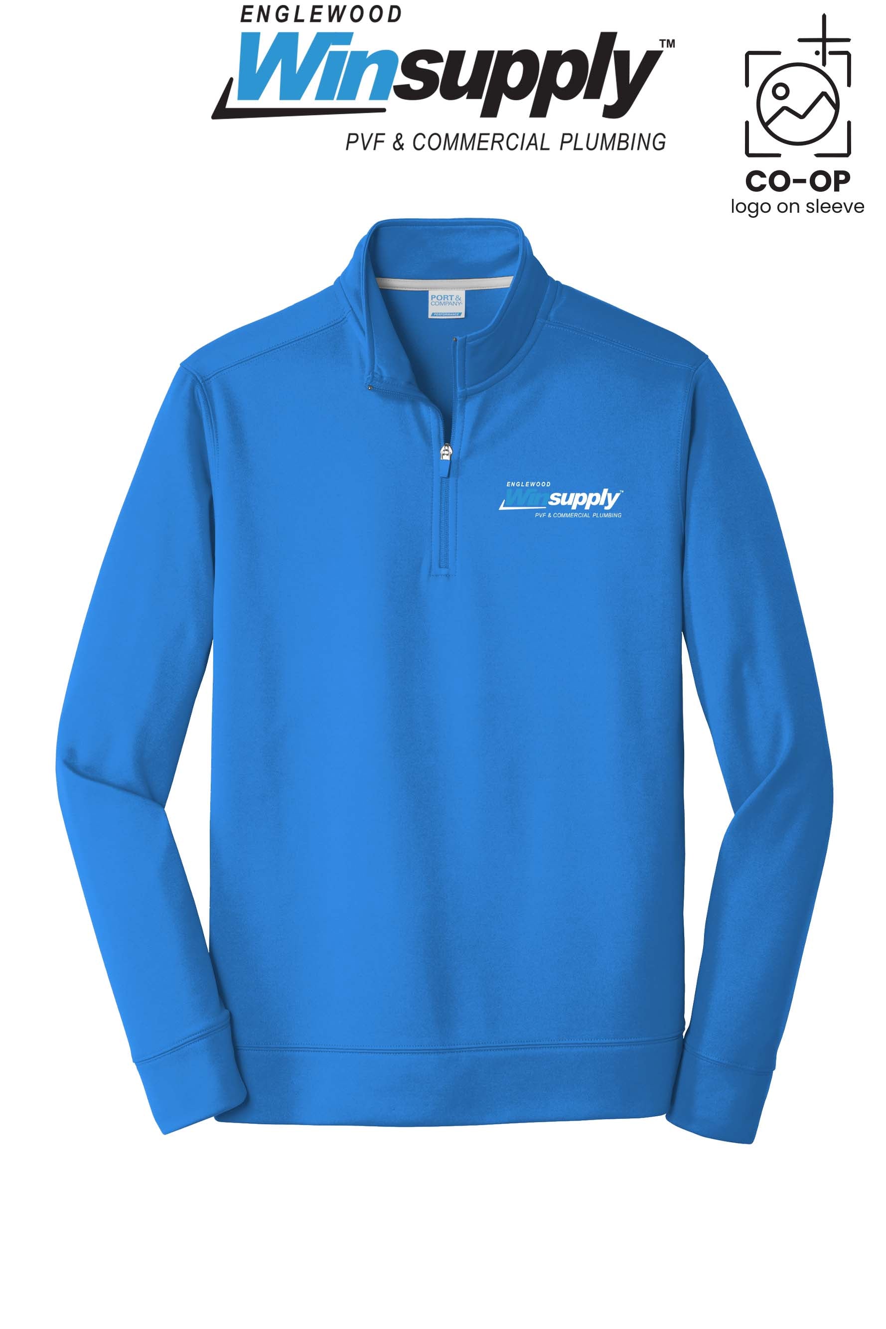 Port & Co™ Performance Fleece 1/4-Zip Pullover Sweatshirt - Englewood Winsupply