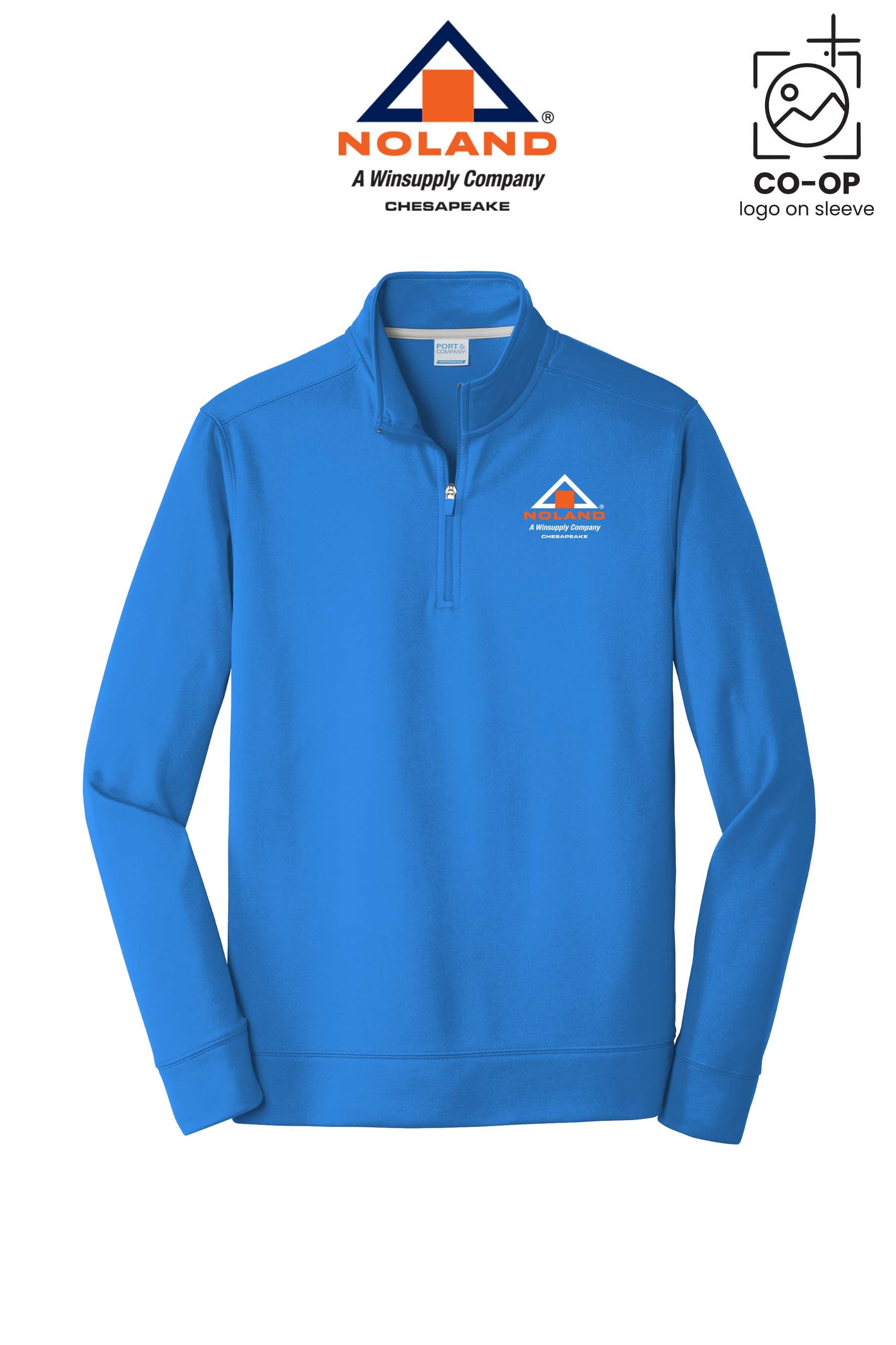 Port & Co™ Performance Fleece 1/4-Zip Pullover Sweatshirt - Noland Company Chesapeake
