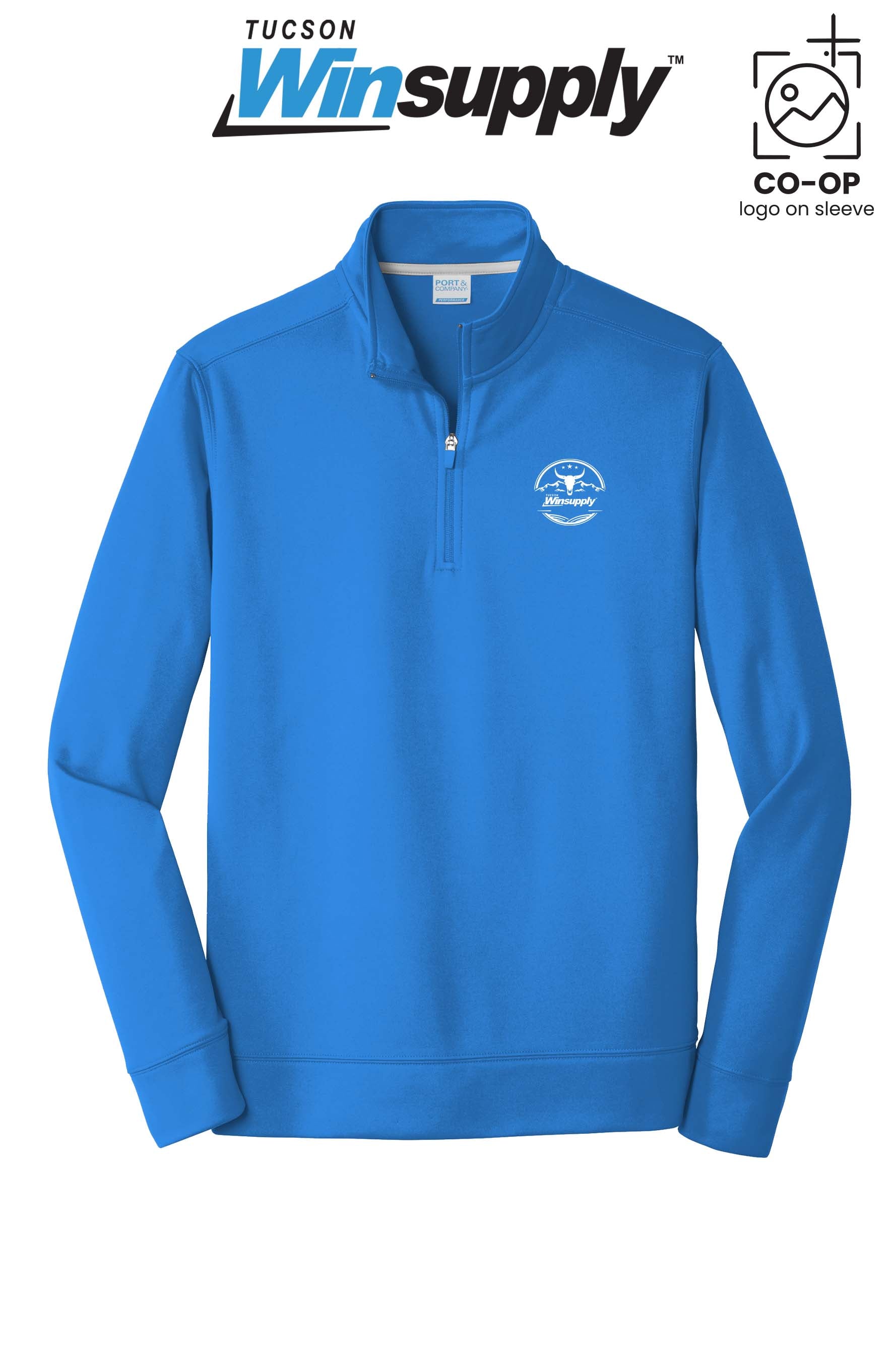 Port & Co™ Performance Fleece 1/4-Zip Pullover Sweatshirt - Winsupply Tucson AZ