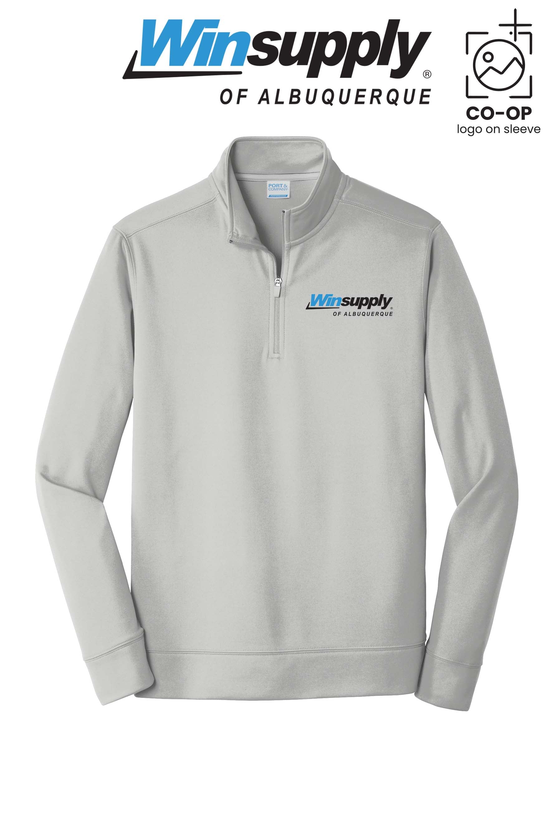 Port & Co™ Performance Fleece 1/4-Zip Pullover Sweatshirt - Winsupply of Albuquerque