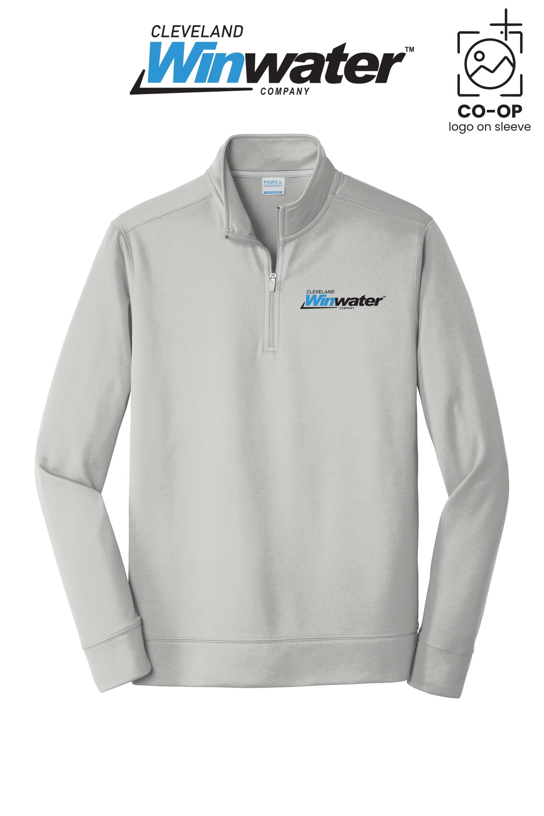 Port & Co™ Performance Fleece 1/4-Zip Pullover Sweatshirt - Winwater of Cleveland